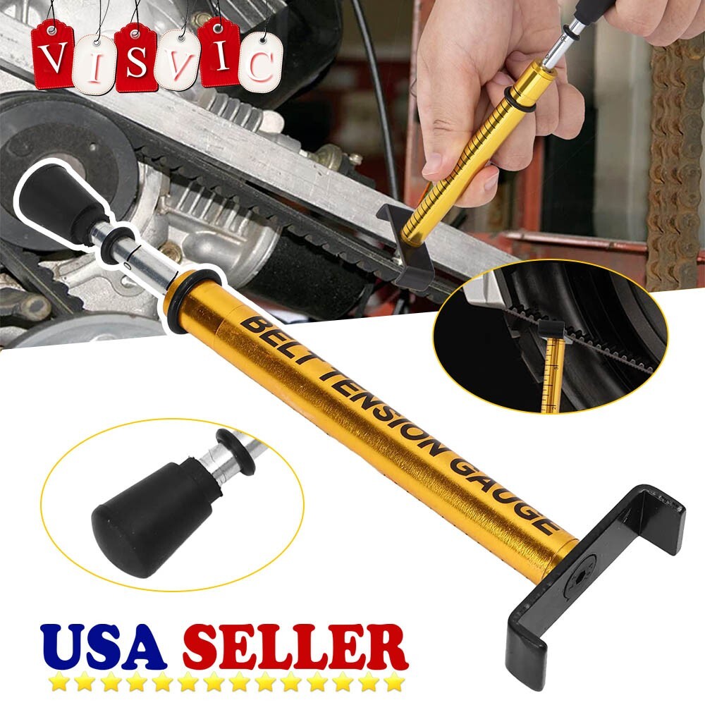 Motorcycle Secondary Drove Belt Adjustable Belt Tension Gauge Tool USA