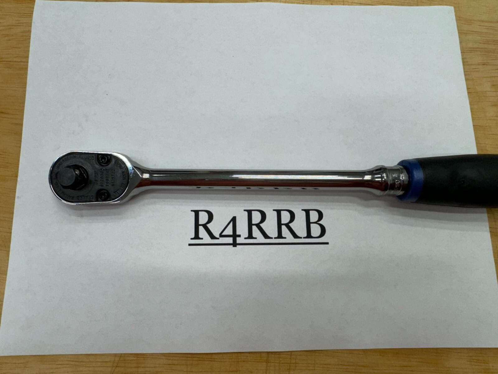 Snap-on Tools USA NEW 3/8″ Drive POWER BLUE Soft Grip LONG Fixed Ratchet FHL80MB