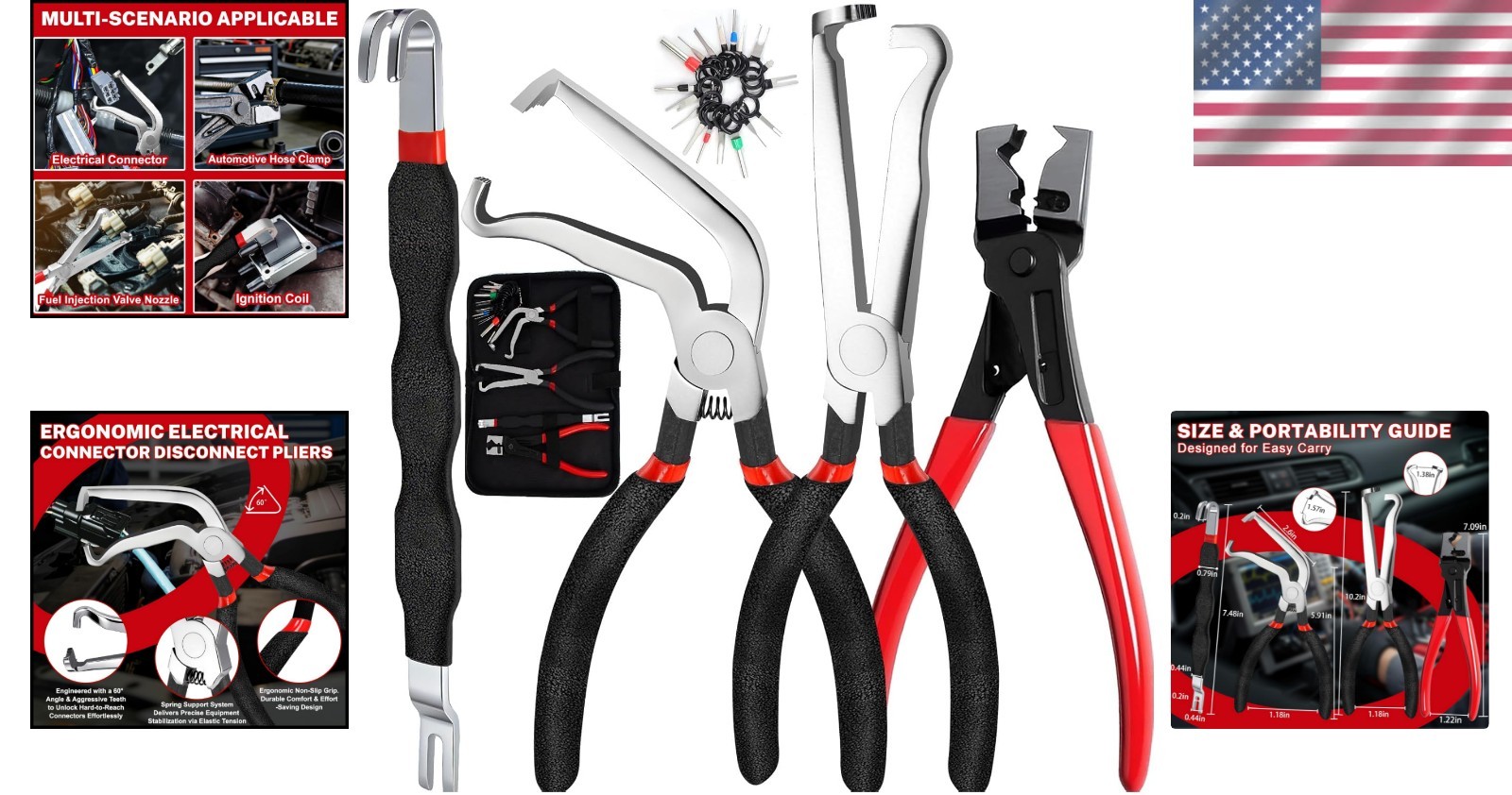 Complete 5-Piece Electrical Pliers Set – Non-Slip Grip for Precision Removal