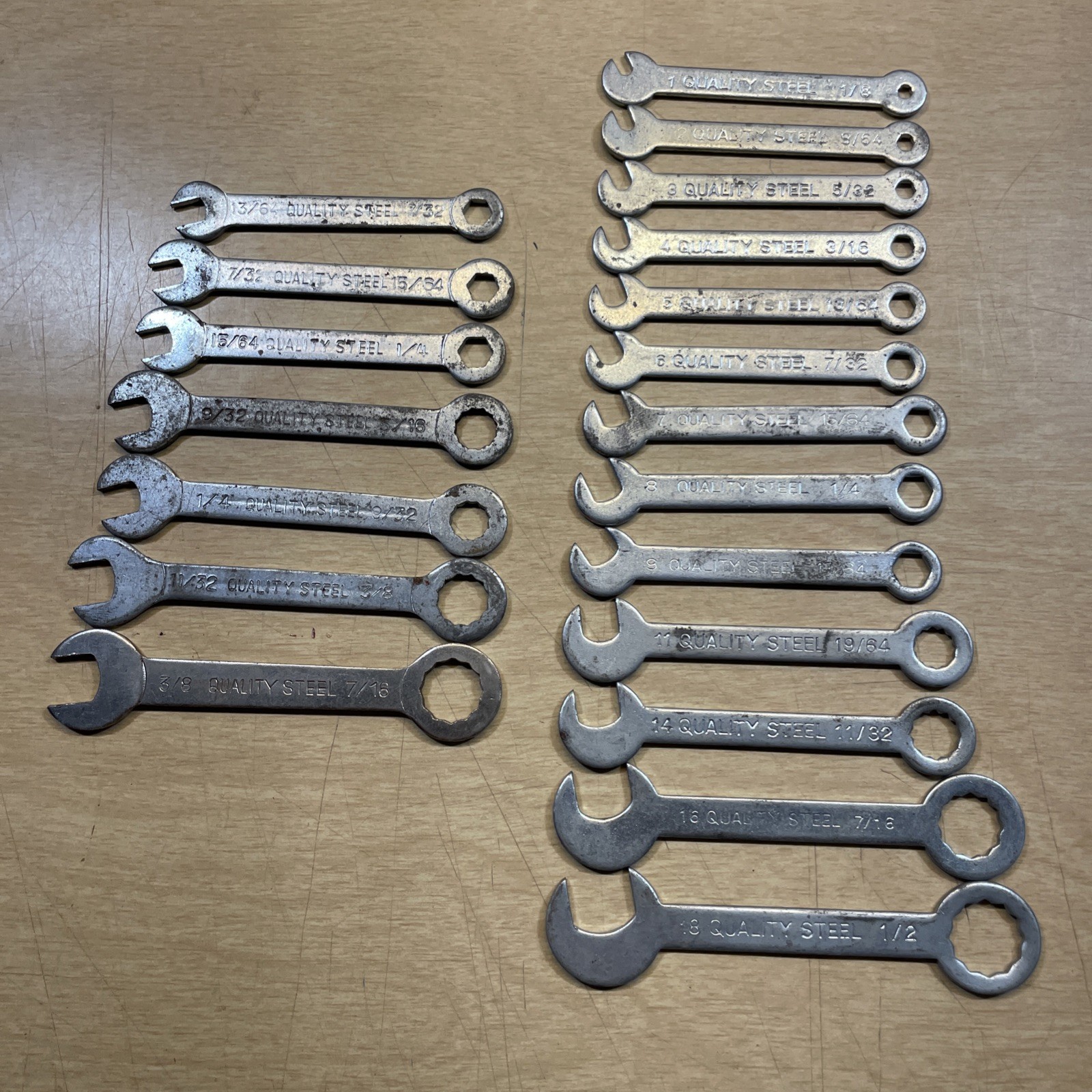 20 Piece Ignition Wrench Set Quality Steel Brand Made In Taiwan & Japan Midget