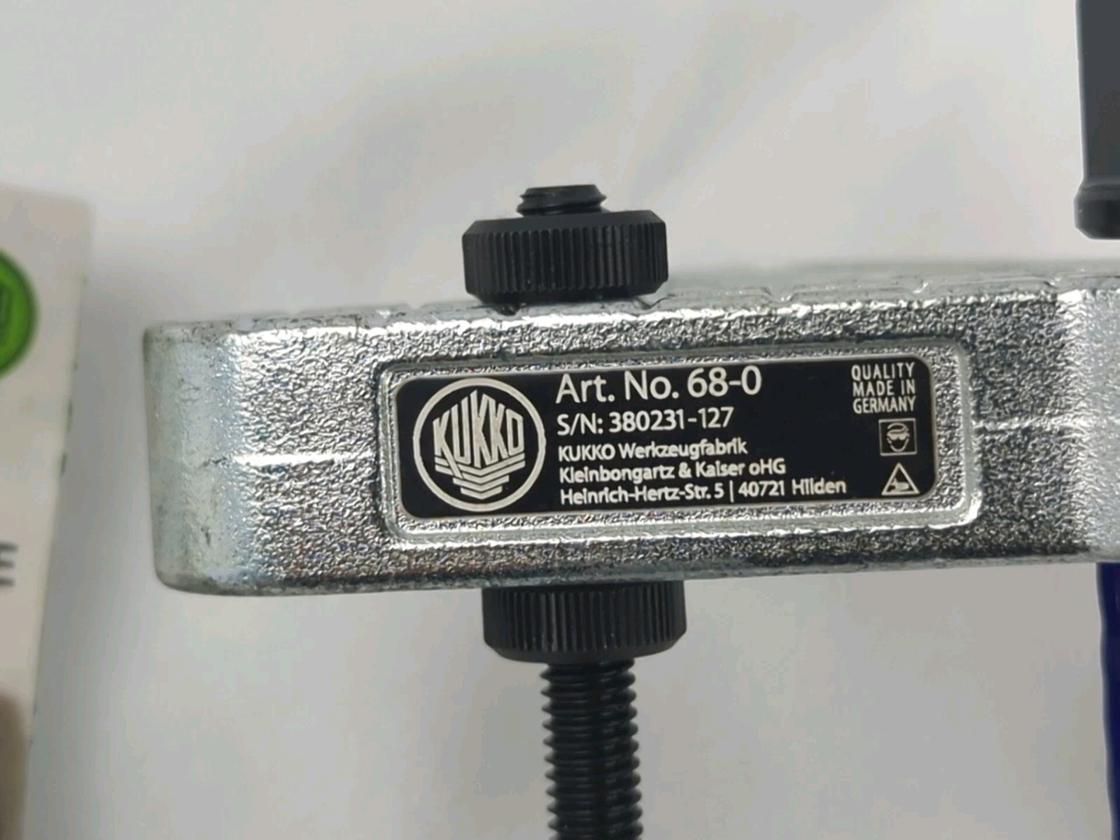 Kukko 68-0 Puller up to spread 75 mm reach depth (mounting thread M6)