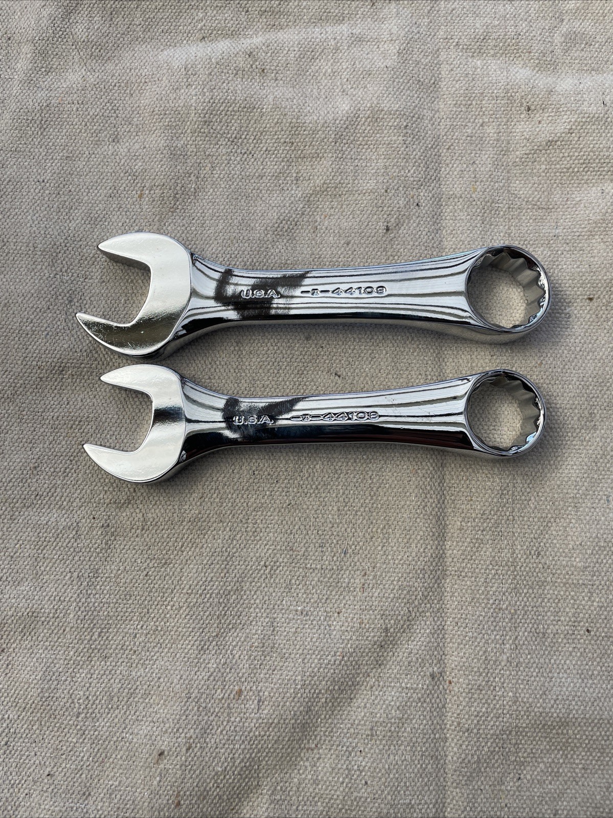 Craftsman 11/16″- 3/4” Stubby Combination Wrench 12 Point USA 44108-44109 #b-6