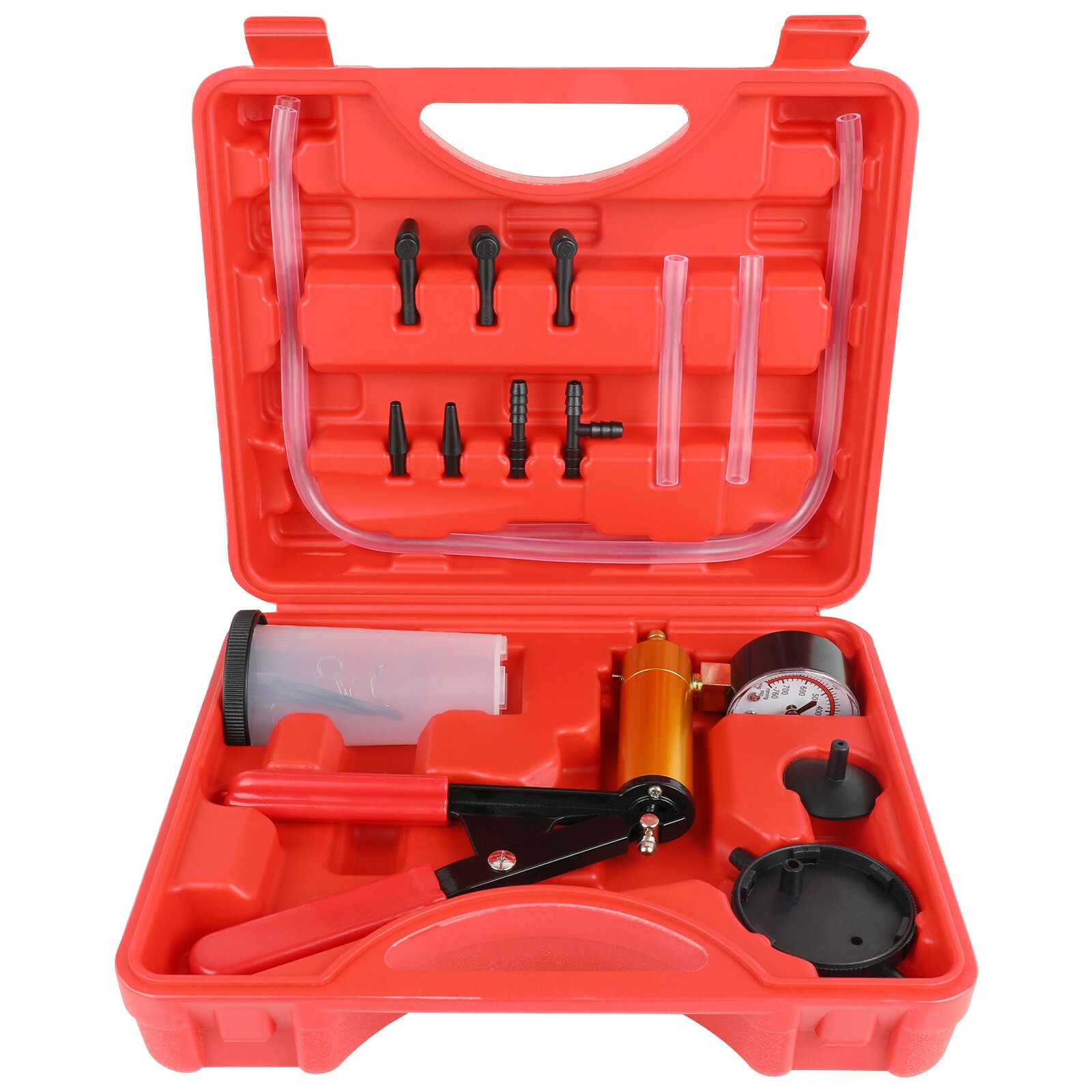 Auto Fluid Tester with Gauge Adapters 2 in 1 Handheld Pistol Test Tools for Car