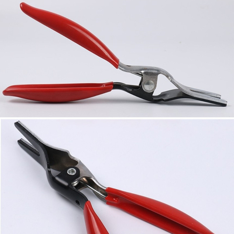 2PC Angled Auto Fuel Vacuum Line Tube Hose Remover Separator Pliers Pipe Tool
