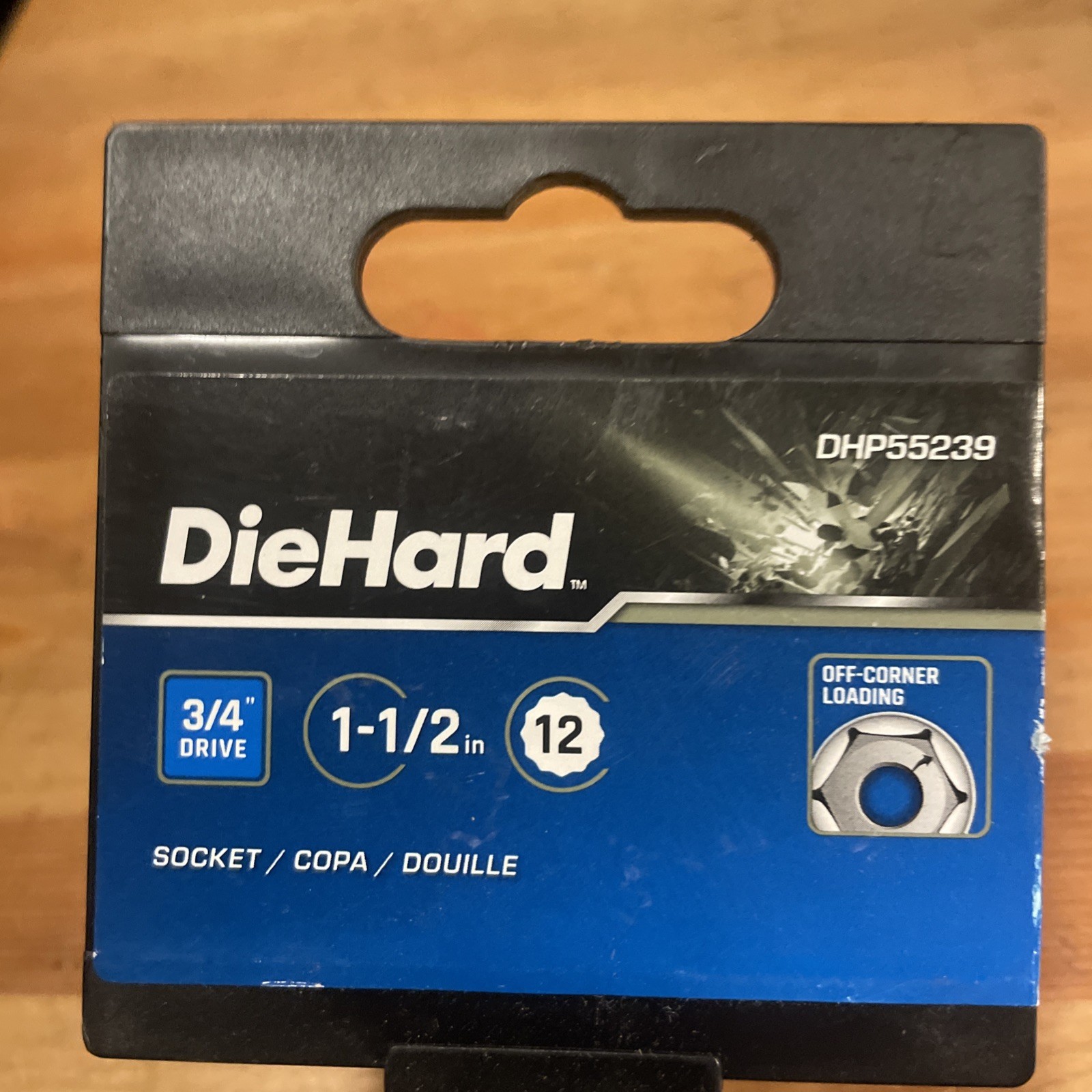 Diehard 1-1/2” Socket 3/4” Drive 12 Point DHP55239