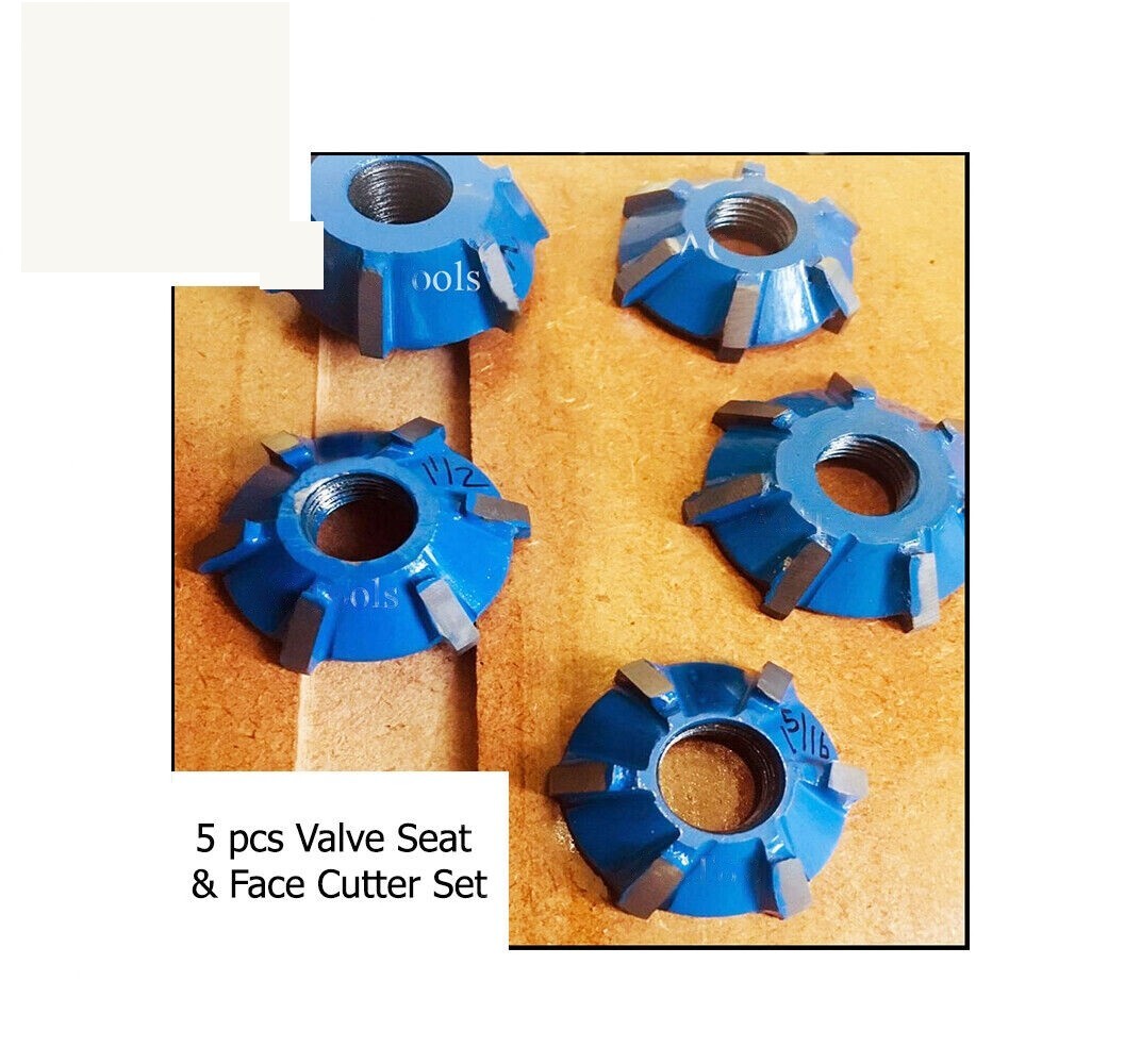 17x CHEVY 350 Small Block Series Head VALVE SEAT CUTTER KIT 3 ANGLE CUT CARBIDE