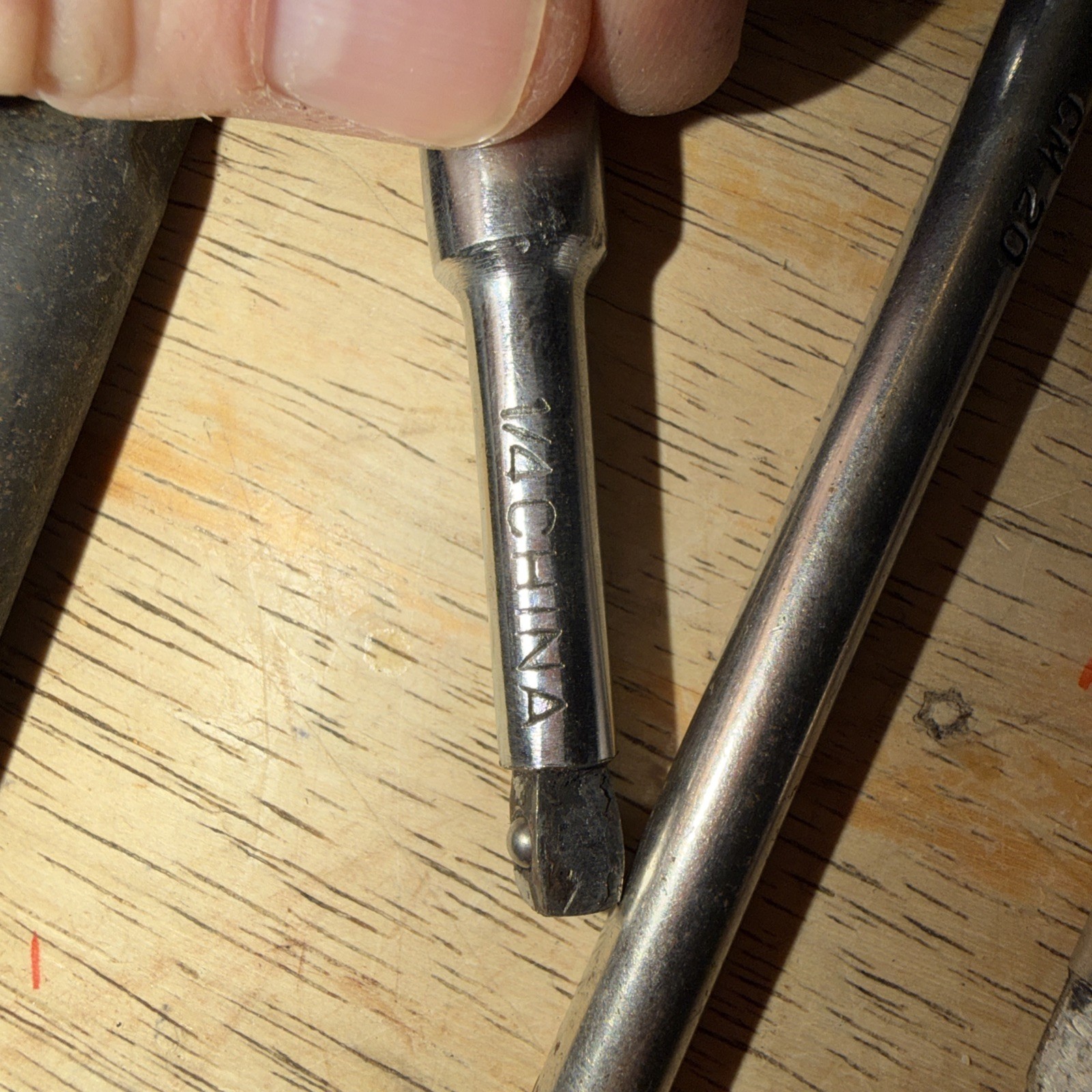 14 Pieces: Extensions, Adapters, T Bar Without T Bar…. Used, Mostly 3/8”, 1/4”