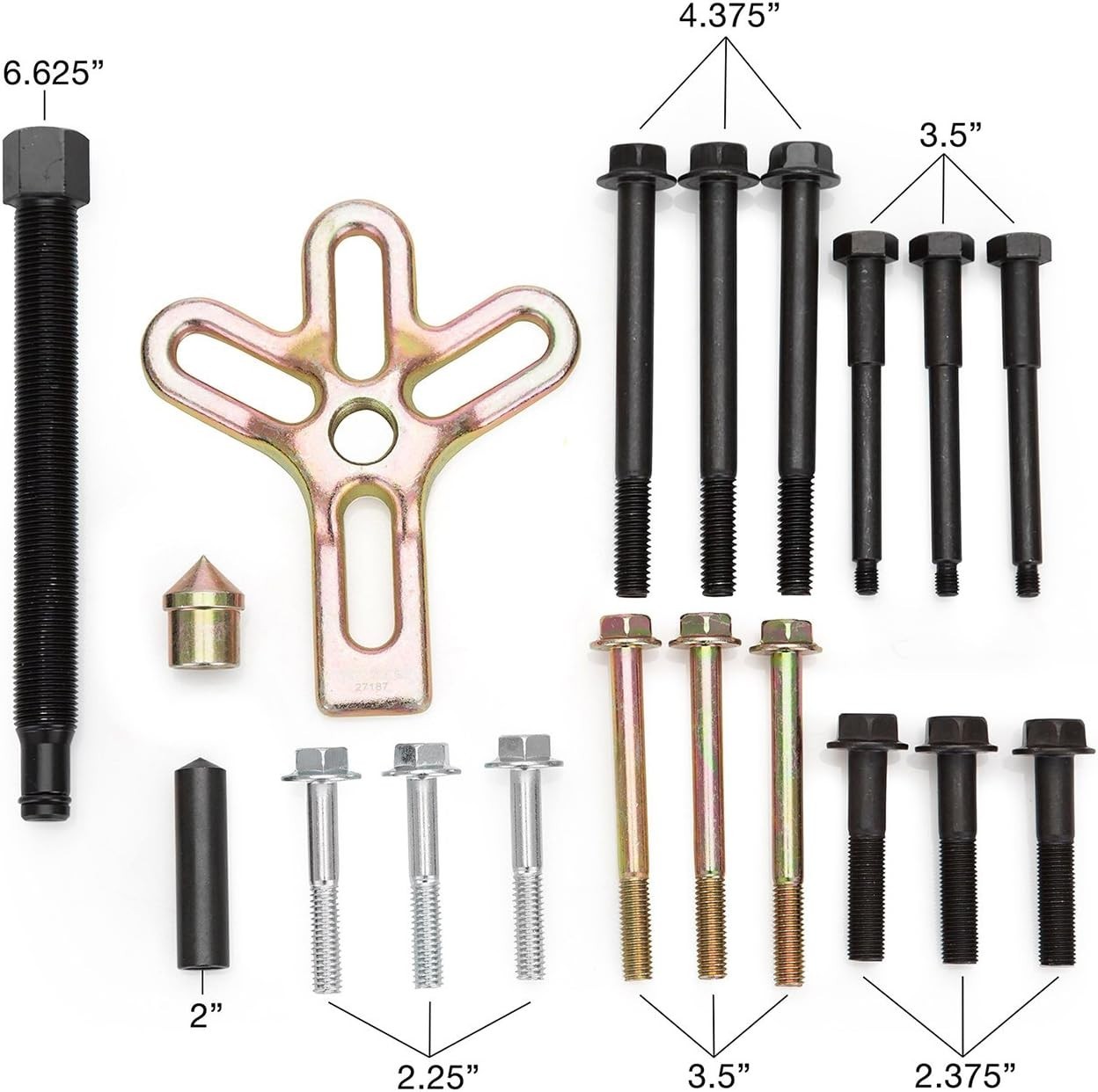 Durable Harmonic Balancer Removal Tool Set with Heat-Treated Components