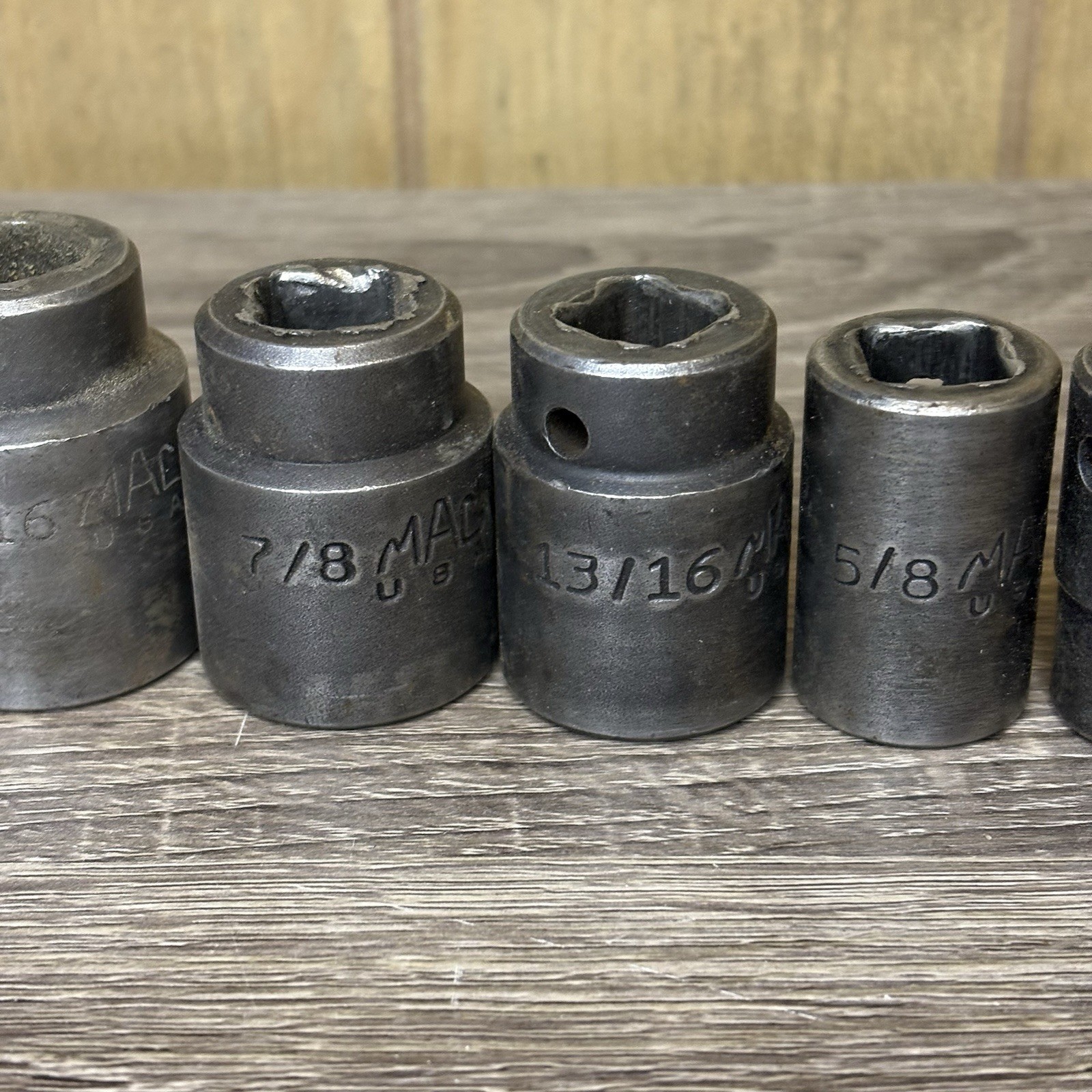 MAC Tools 1/2″ Drive SAE Impact Socket Set VP- SERIES 3/8”~1-1/8” 3/4” Dr 1-1/2”
