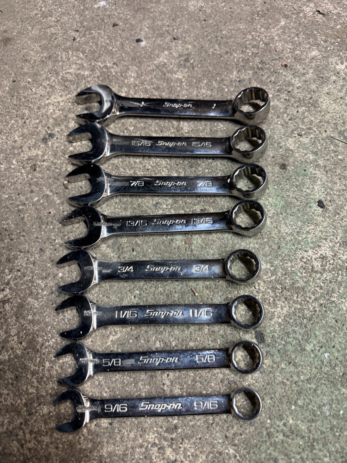 Snap On Set De 8pc OEX B 9/16-5/8-11/16-3/4-13/16-7/8-15/16-1”
