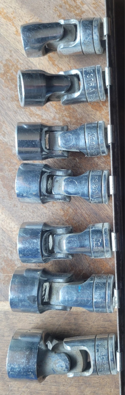 Snap-On 7pc Swivel Head Socket Set made in USA Lifetime warranty