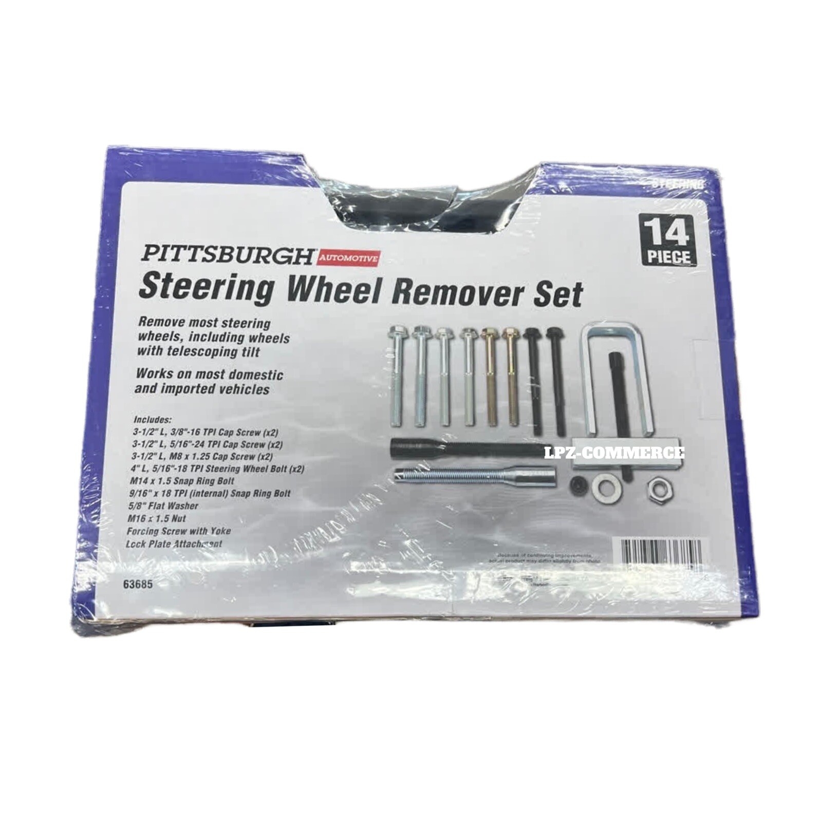 Pittsburgh Automotive Steering Wheel Remover Set 63685