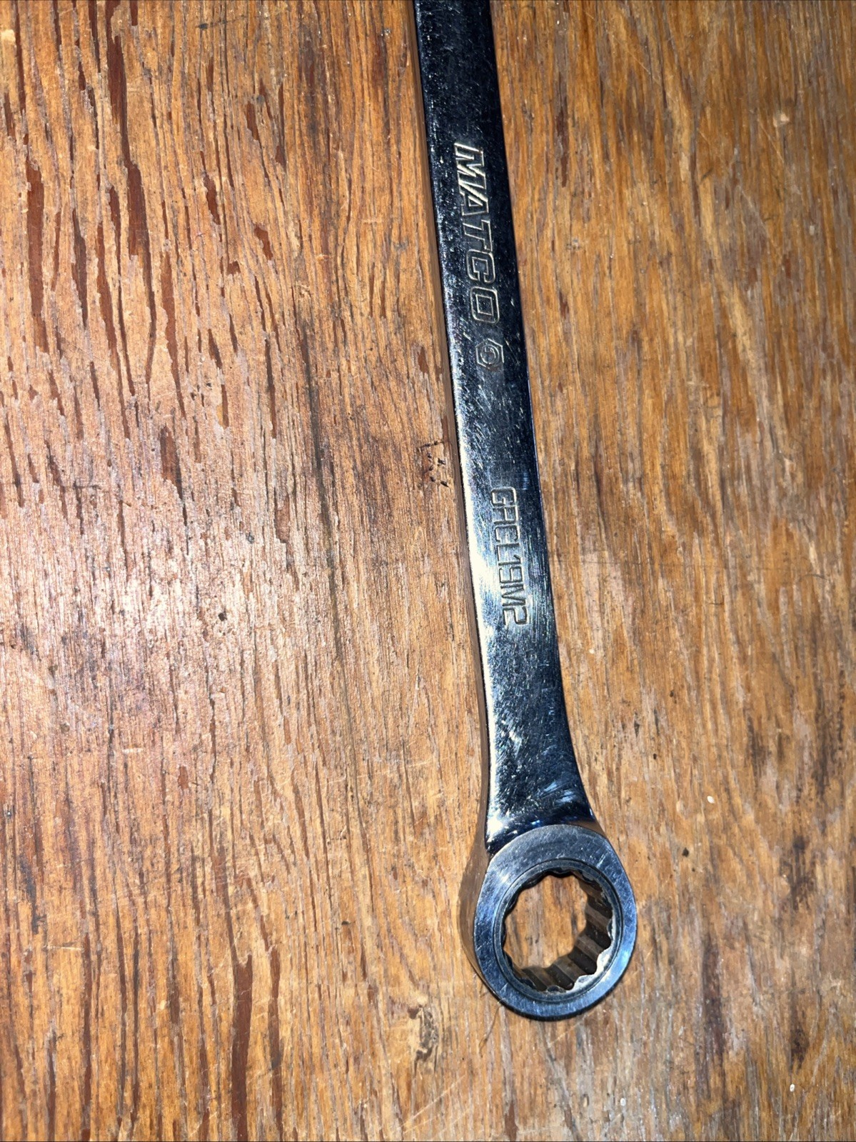 MATCO TOOLS – 19mm Ratcheting Combination Wrench, 12pt, GRCL19M2