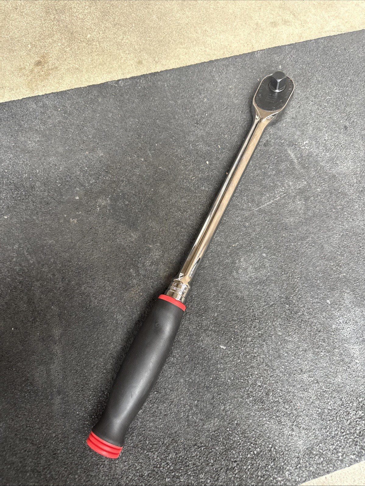 For Snap-on Tools USA NEW RED 1/2″ Drive Soft Grip Long Handle Ratchet SHL80A