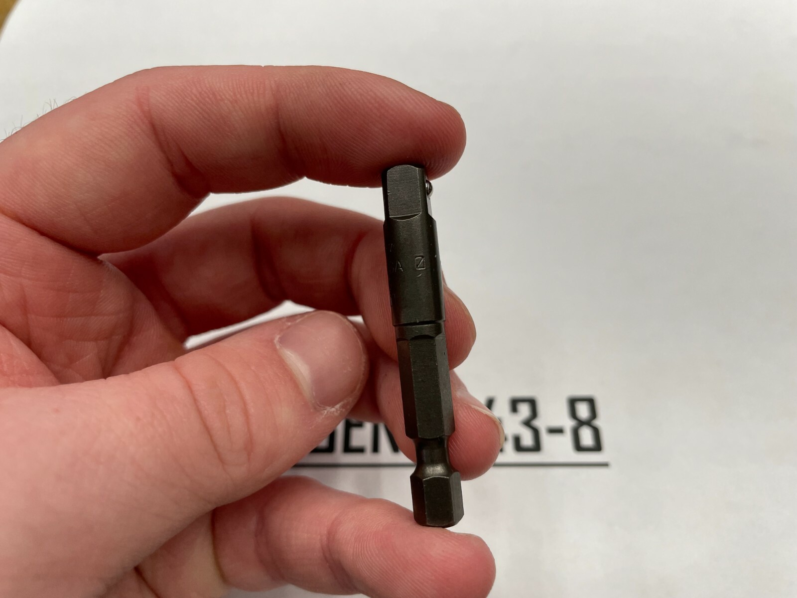 Snap-on Tools USA NEW 1/4″ Hex-To-1/4″ Square 2″ Long Drive Adapter GMB3042