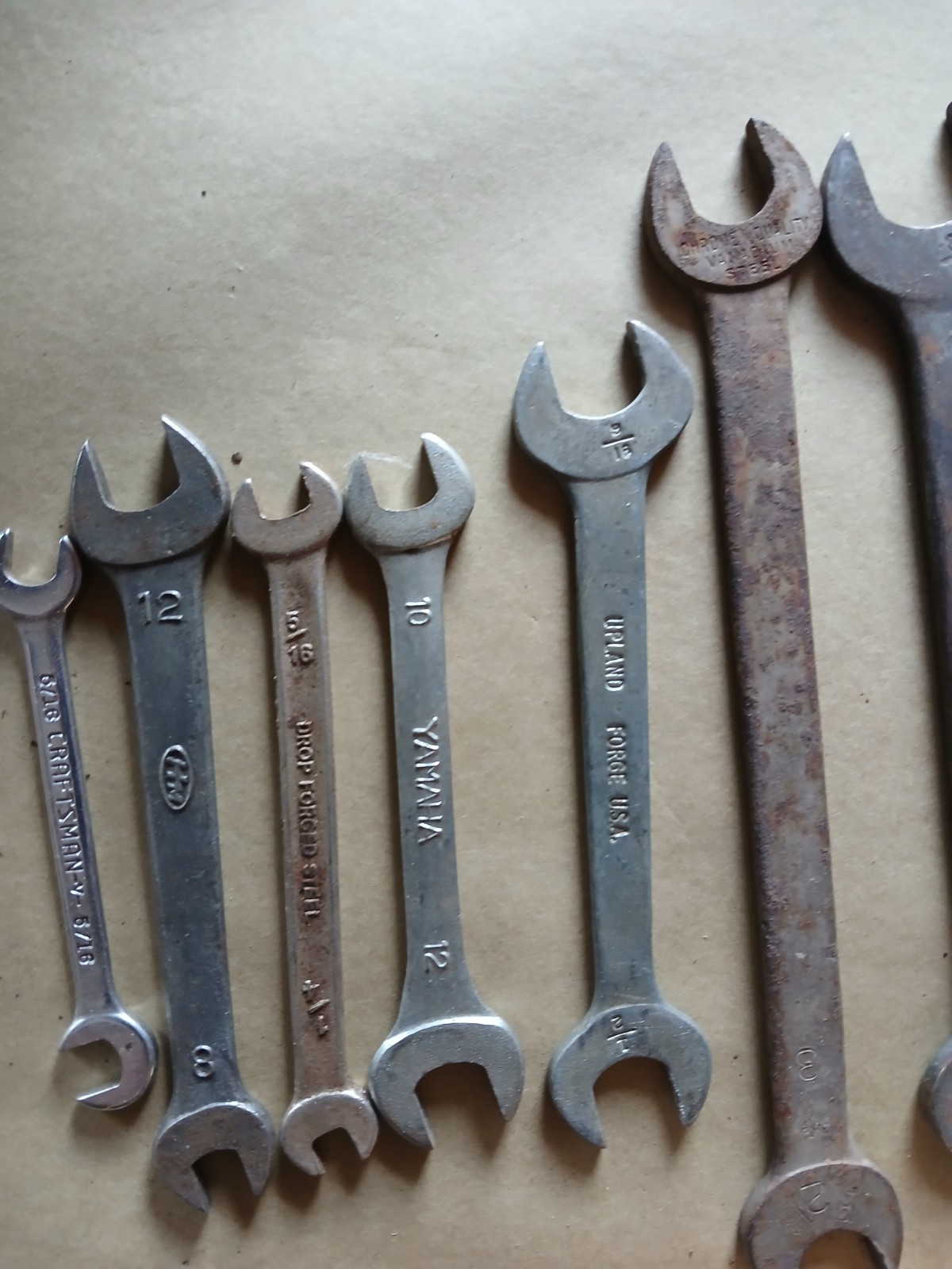 Lot of 13 Open End wrenches Yamaha sk billings otc usa mechanics tools