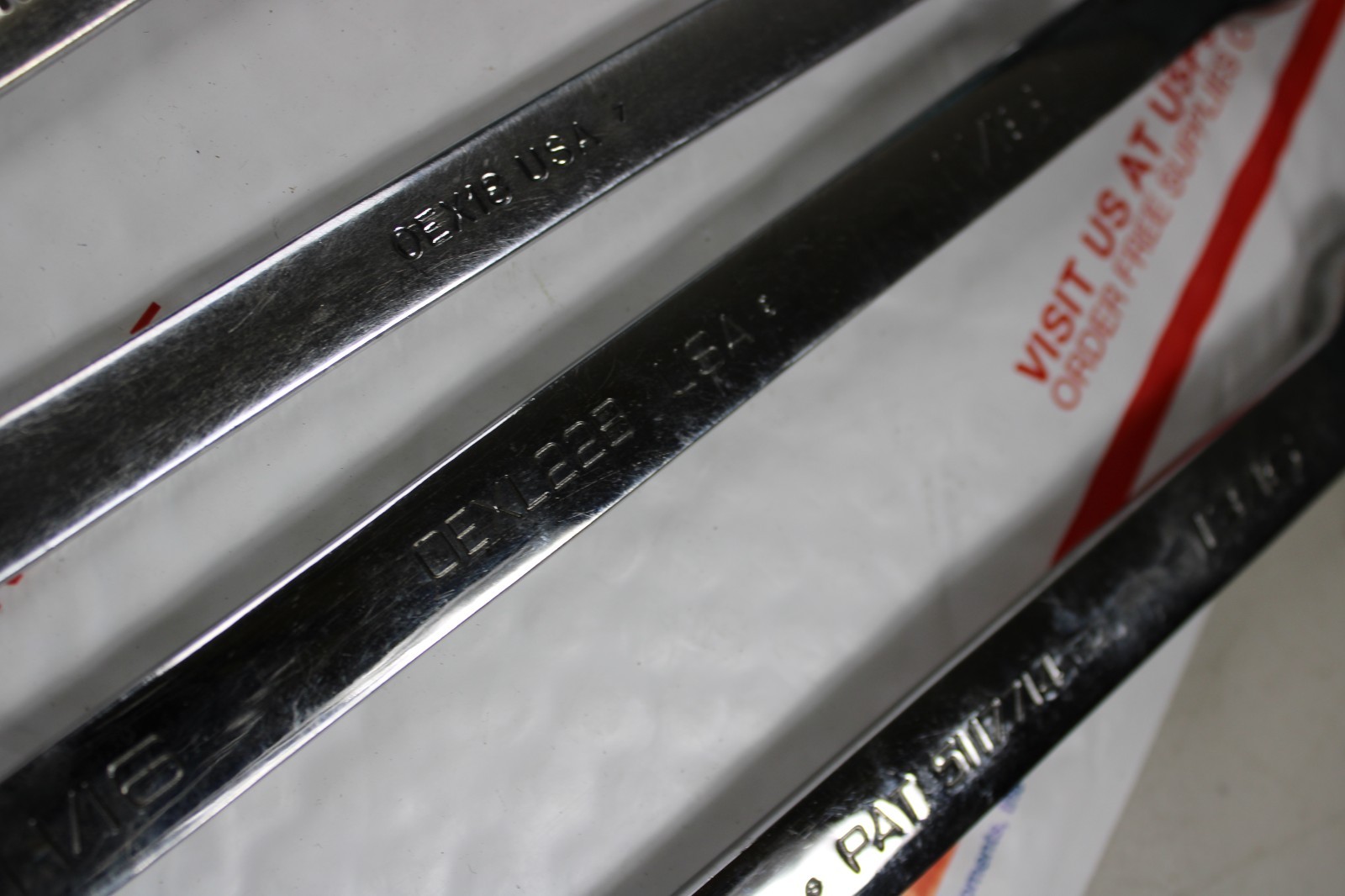 Snap-On 6 Piece Combination Wrench Set OEXM190 Soex26 OSH16 oexm10 oexl22b oex16