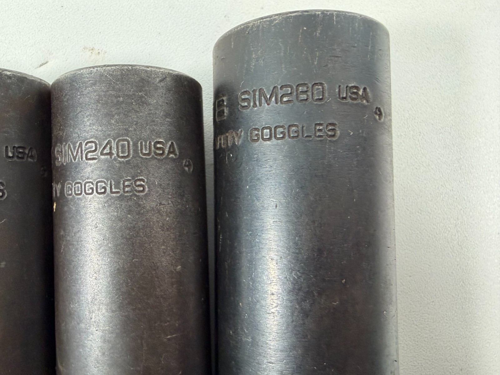 Lot of 8 Snap-On 6 Point Deep Socket Impact -Assorted Sizes See Item Specifics