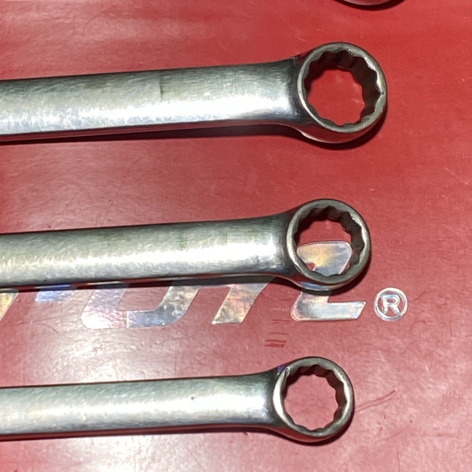Vintage Snap-On USA 6pc SAE OEX30A, 26, 22, 20, 18, 16 Comb. Wrench Set 12 Point