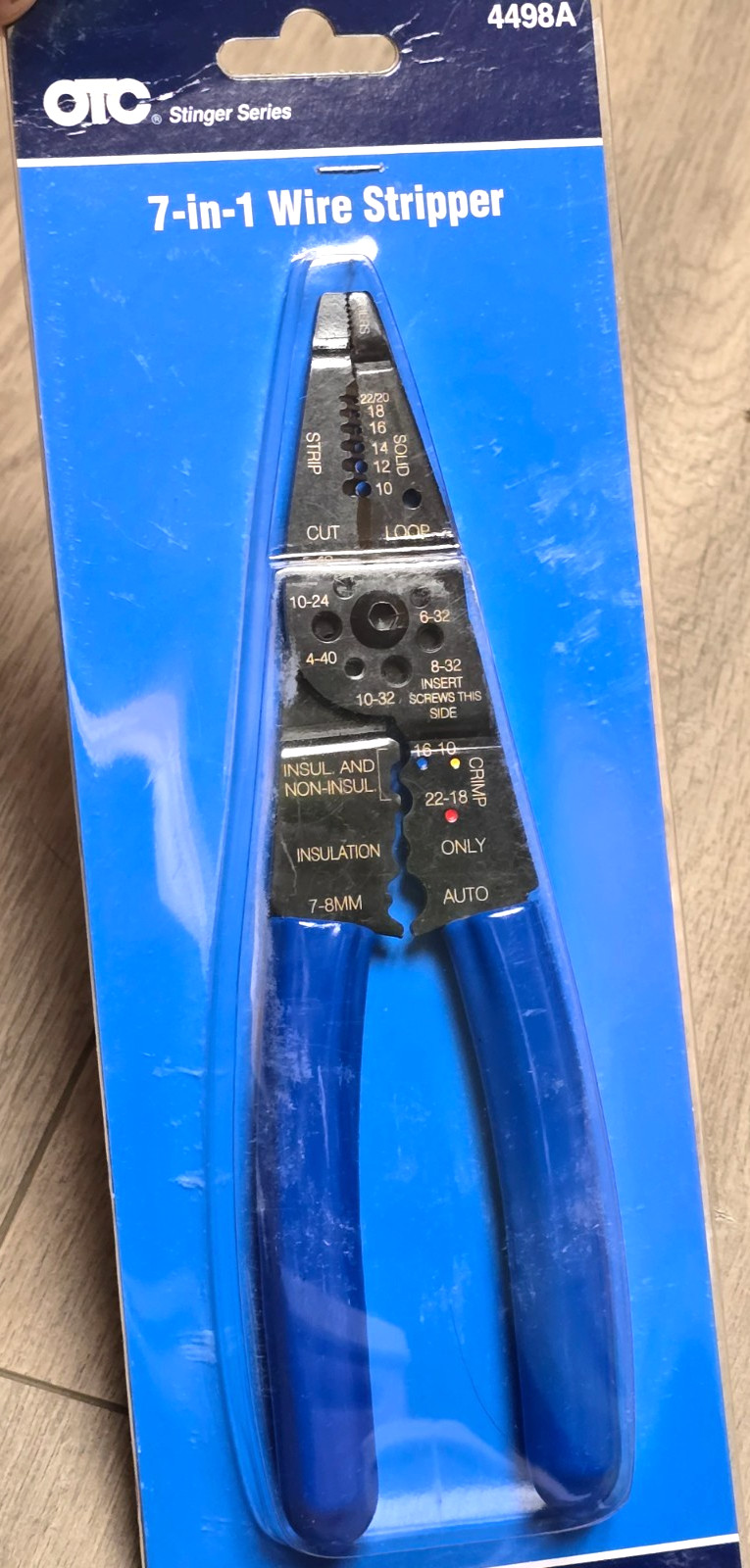 OTC Tools 4498A, 7-in-1 Professional Wire Stripper, Cutter, Crimper Pliers