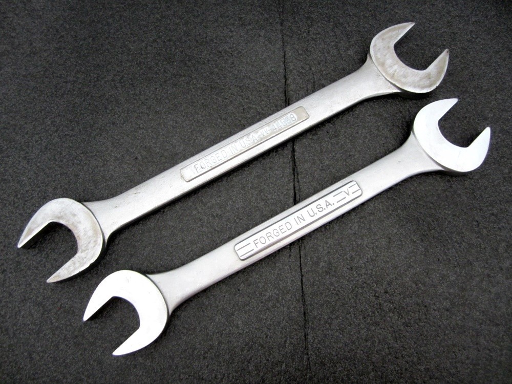 Vintage Craftsman 1-1/4″ x 1-5/16″ & 1-3/8″ x 1-7/16″ Open End Wrench USA