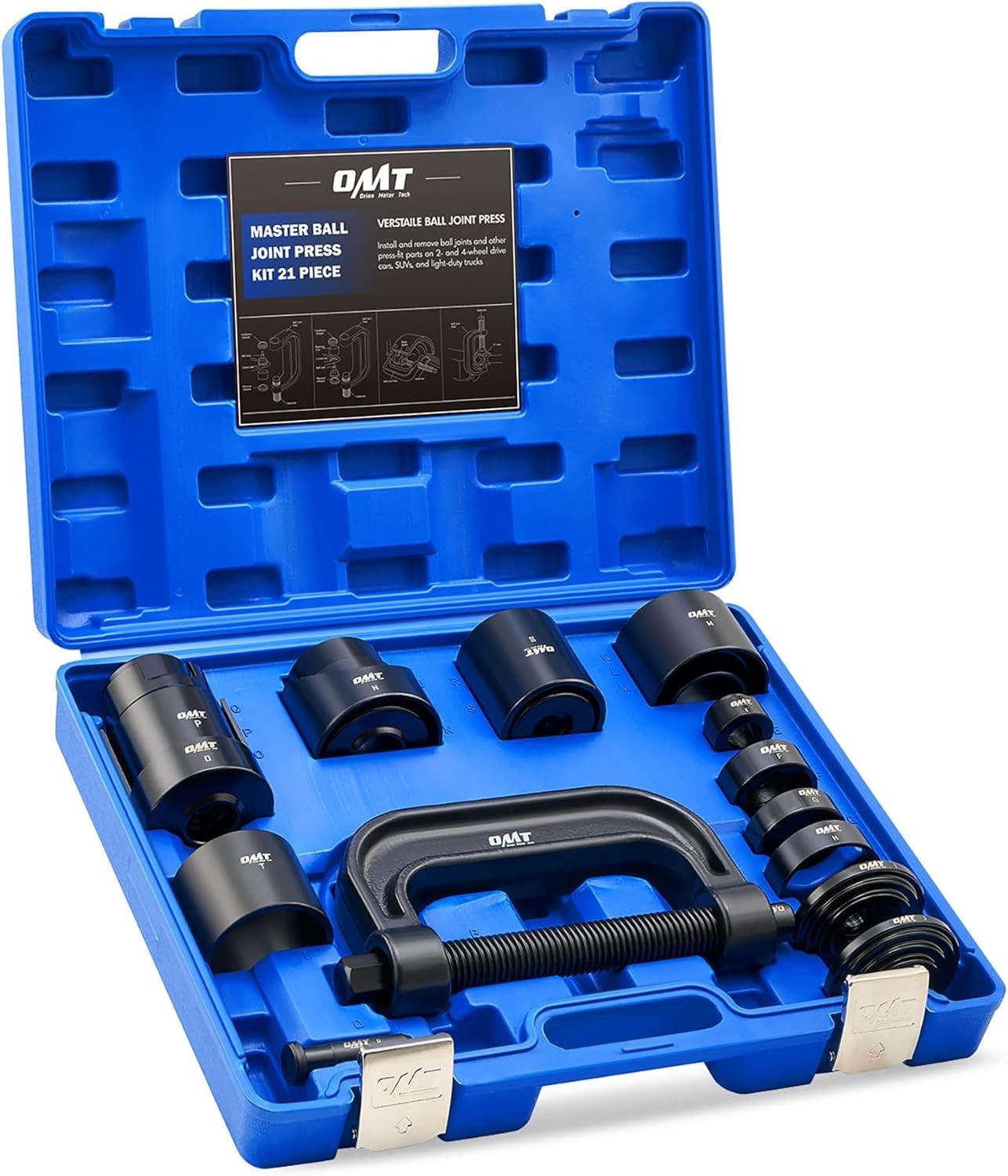Professional 21-Piece C-Frame Ball Joint Press Tool Kit for Car Maintenance