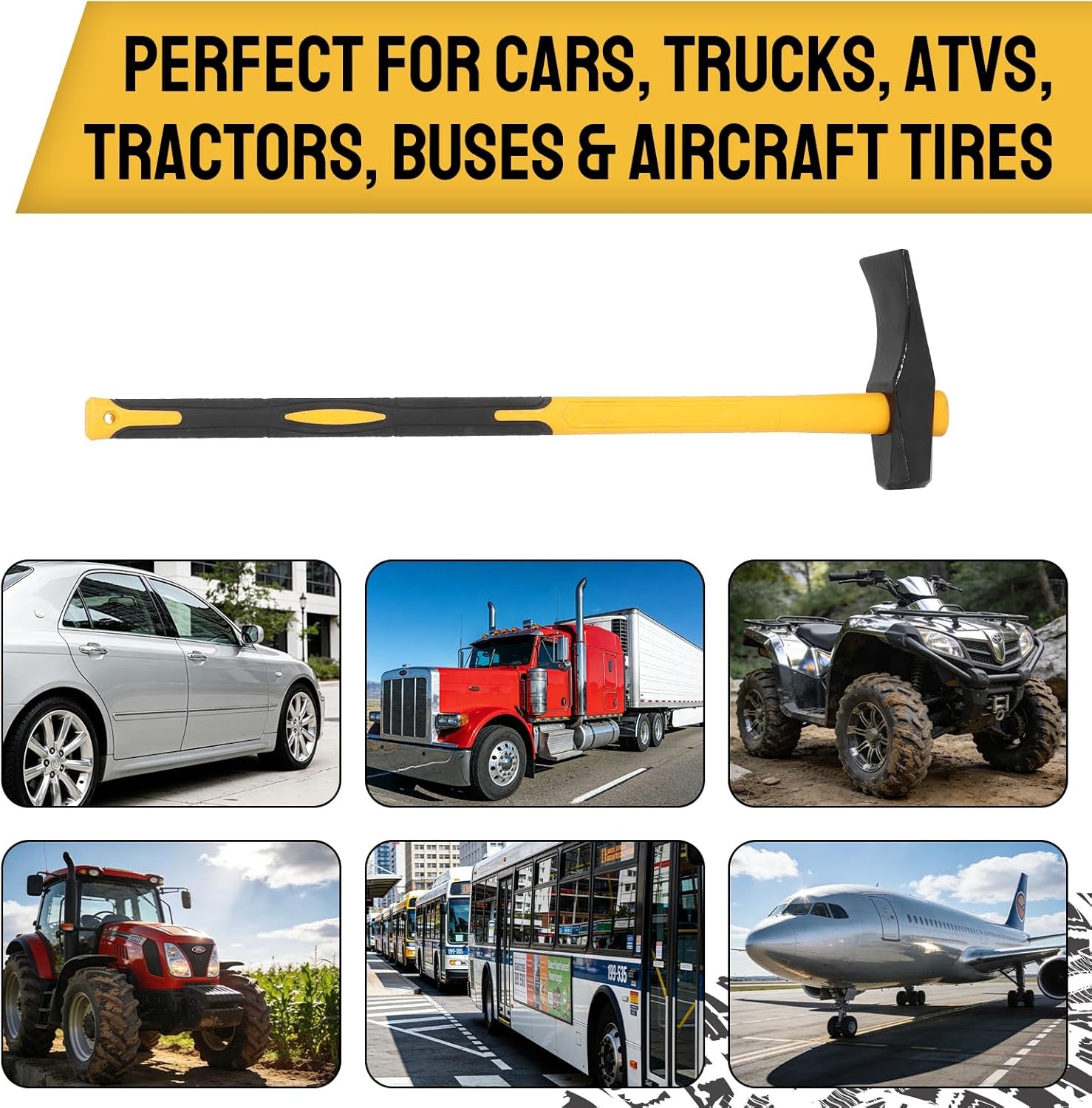 36 inch Heavy Duty Tire Bead Breaker Wedge Tire Hammer for Tire Removal