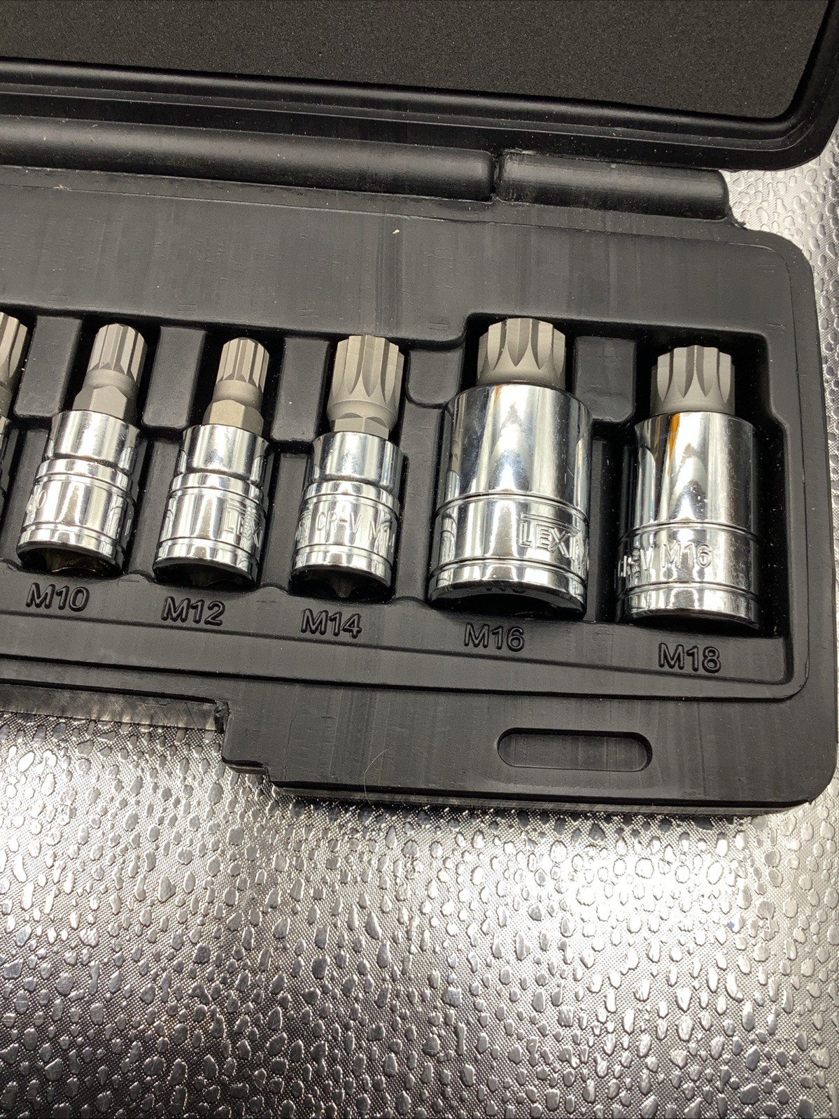 Lexivon XZN Triple Square Spline Bit Socket Set Premium M4-M18 ….New Open Box