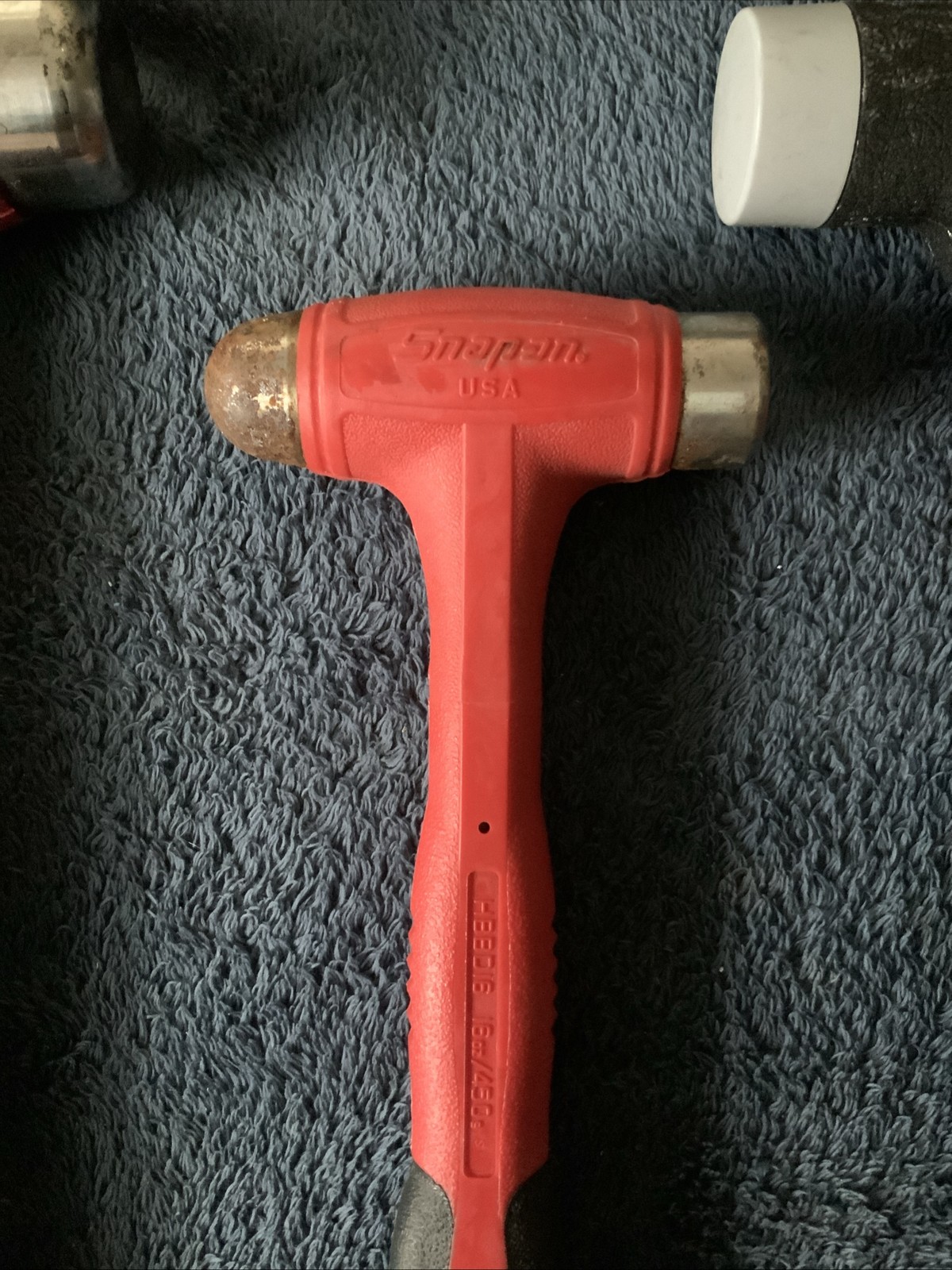 Snap On 3pc Hammer Set….see Pics….1 Has Surface Rust….