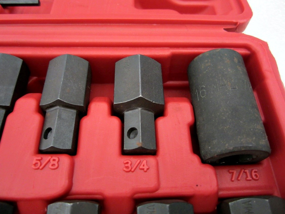 MAC Tools 1/2″ Drive 15pc SAE & Metric Hex Key Socket Set SVA15B