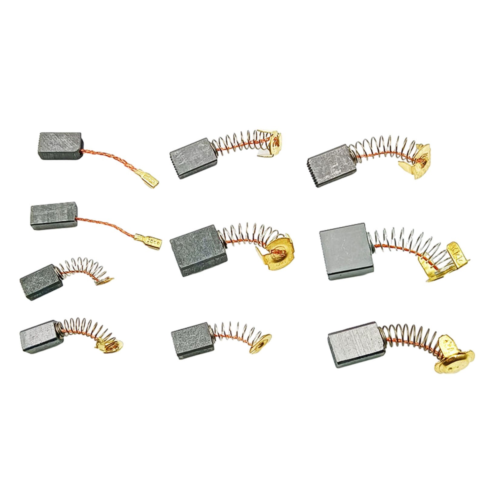 20Pcs 10 Sizes Electric Motor Carbon Brushes Replacement for Power Tool