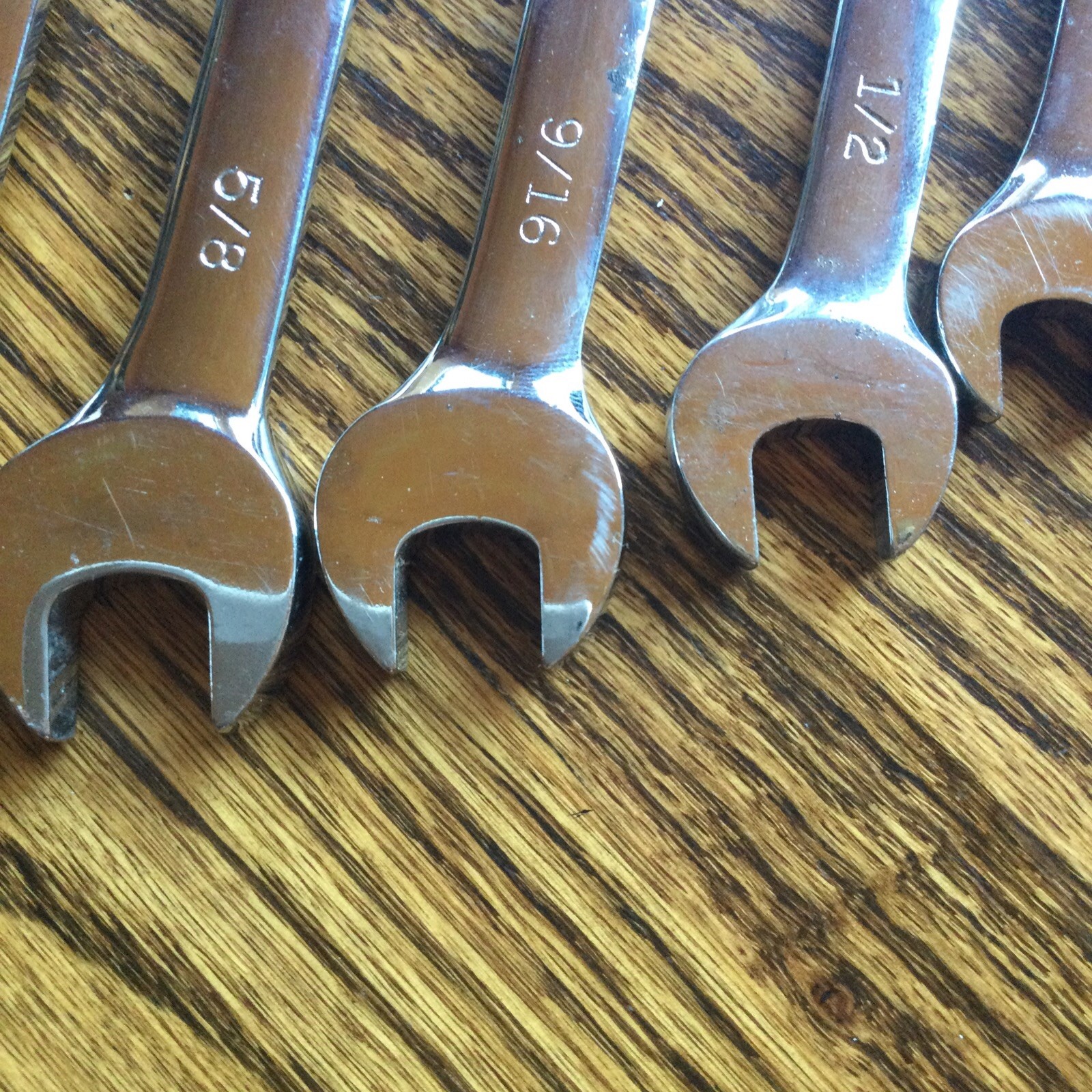 Craftsman Standard SAE Reversible Ratcheting Wrench Set USA Proto SK 5 16 ~3/4