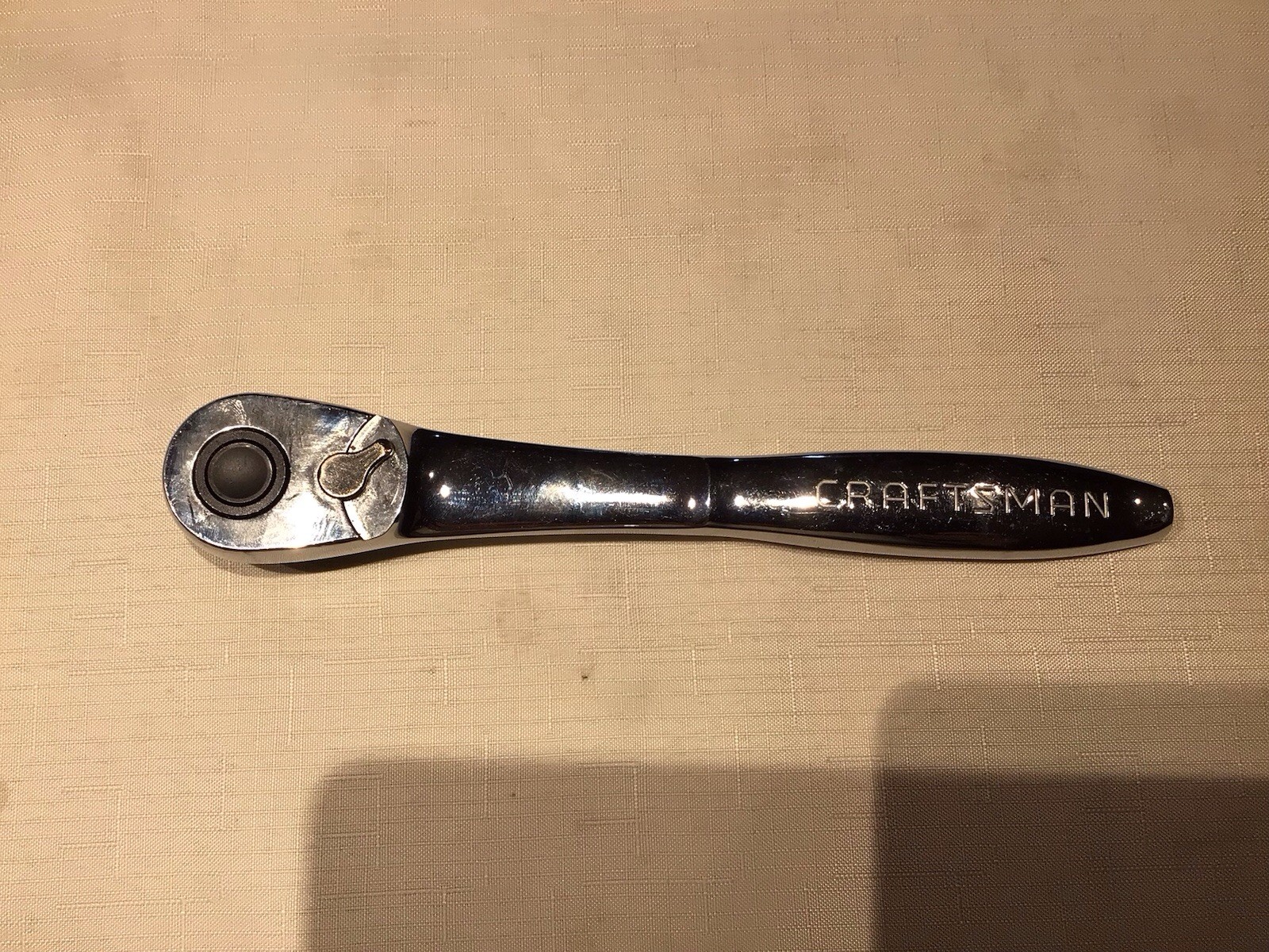 Sears Craftsman Thin Profile Ratchet 1/2” Drive 44996 L-AA Polish