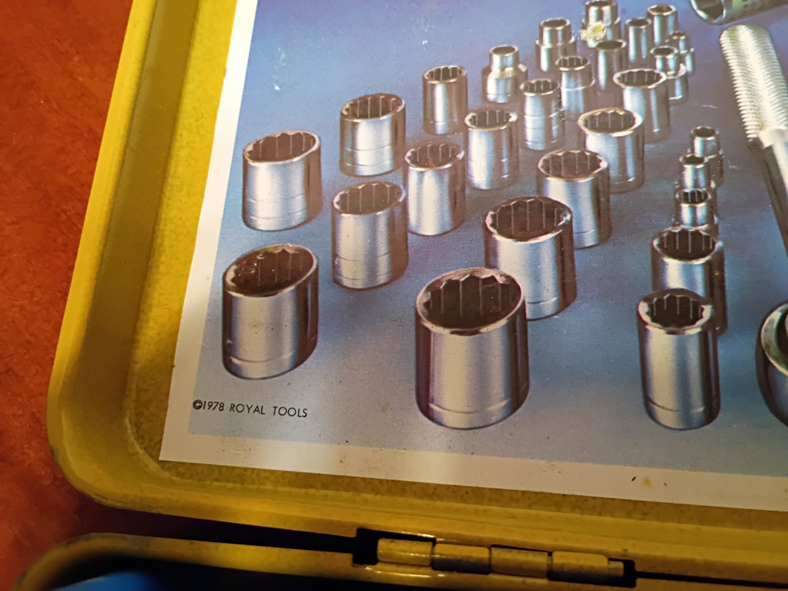 1978 Royal Tools 40 Piece SAE & Metric Ratchet Socket Vtg Tool Set No. 275 Japan