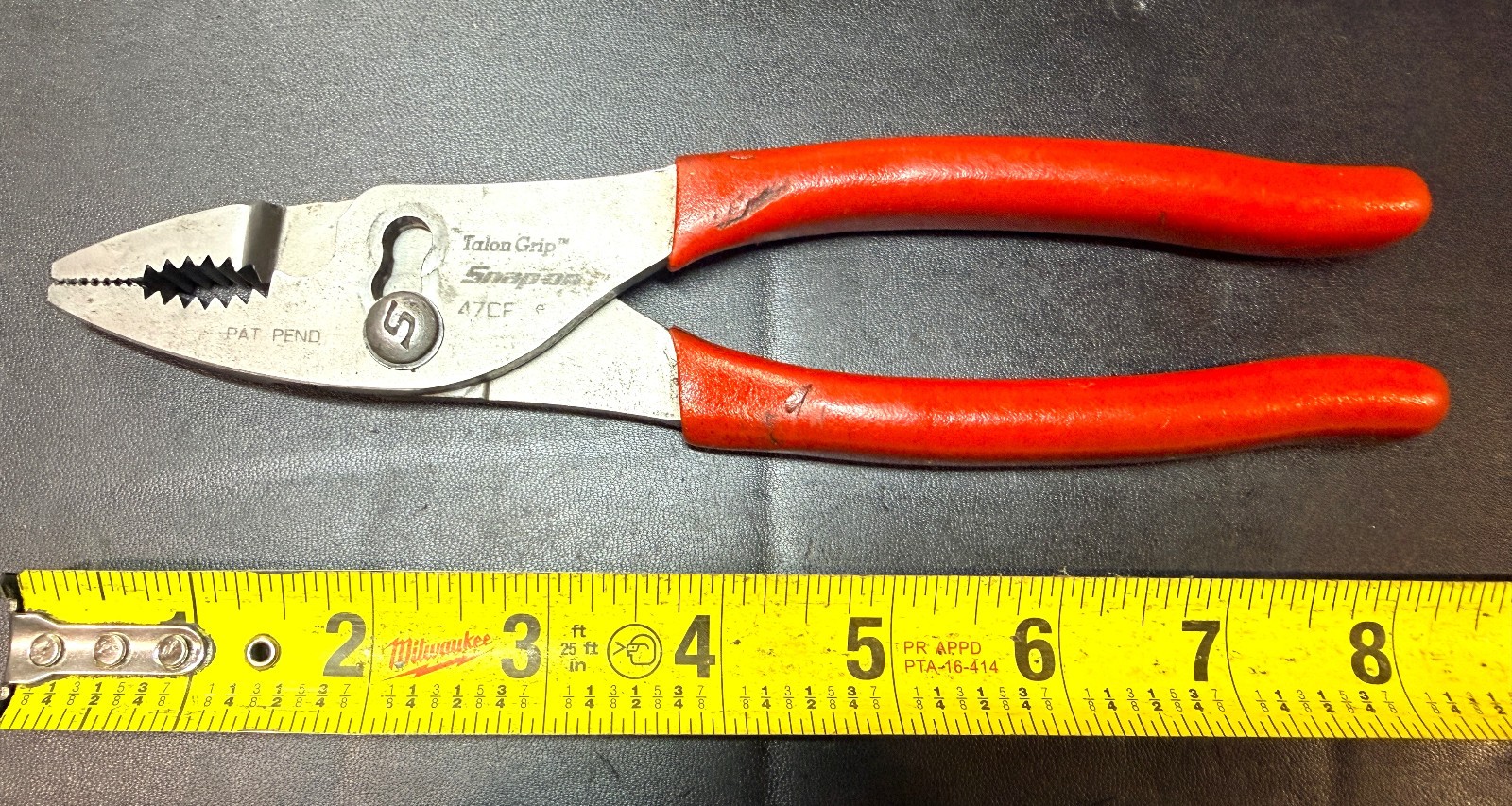 MAC TOOLS 47CF 8″ Talon Grip™ Combination Slip-Joint Pliers (Red) USA