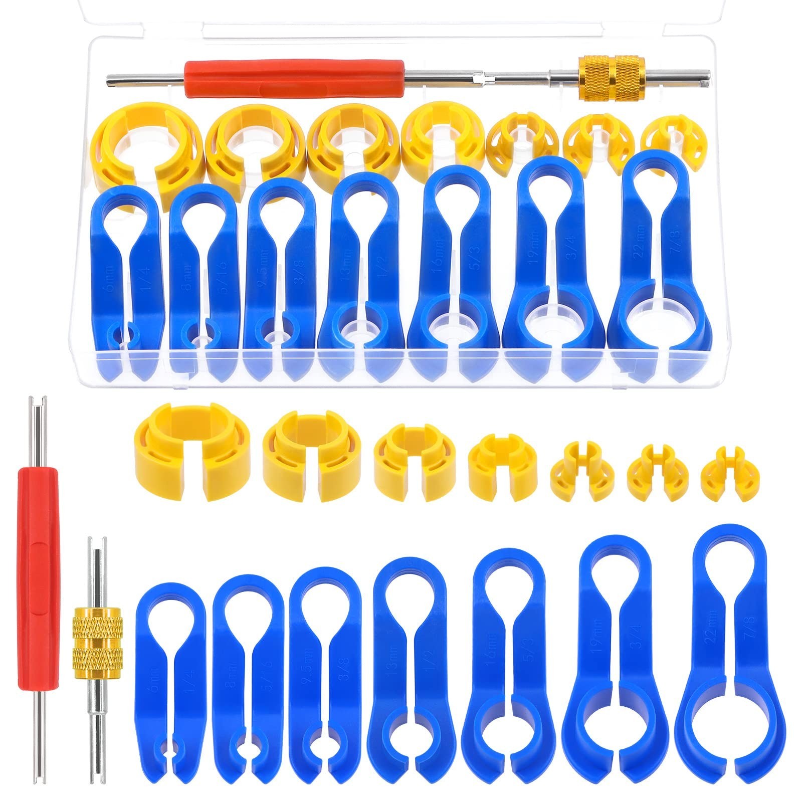 16Pcs Fuel Line Disconnect Tool Set for Ford GM Chrysler Mazda – Quick Release M