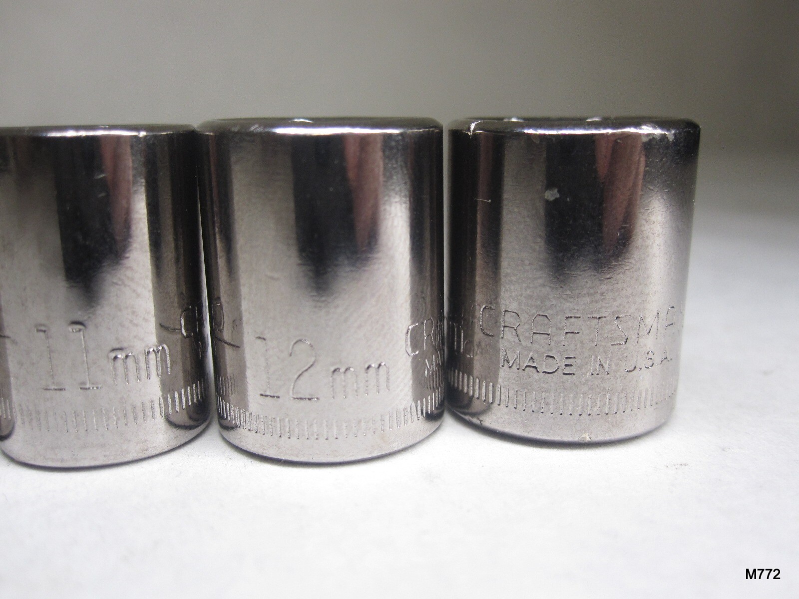 9 Qty Assorted Craftsman 6PT Sockets 1/4″ Drive 5, 6, 7, 8, 9, 10, 11, 12, 13mm
