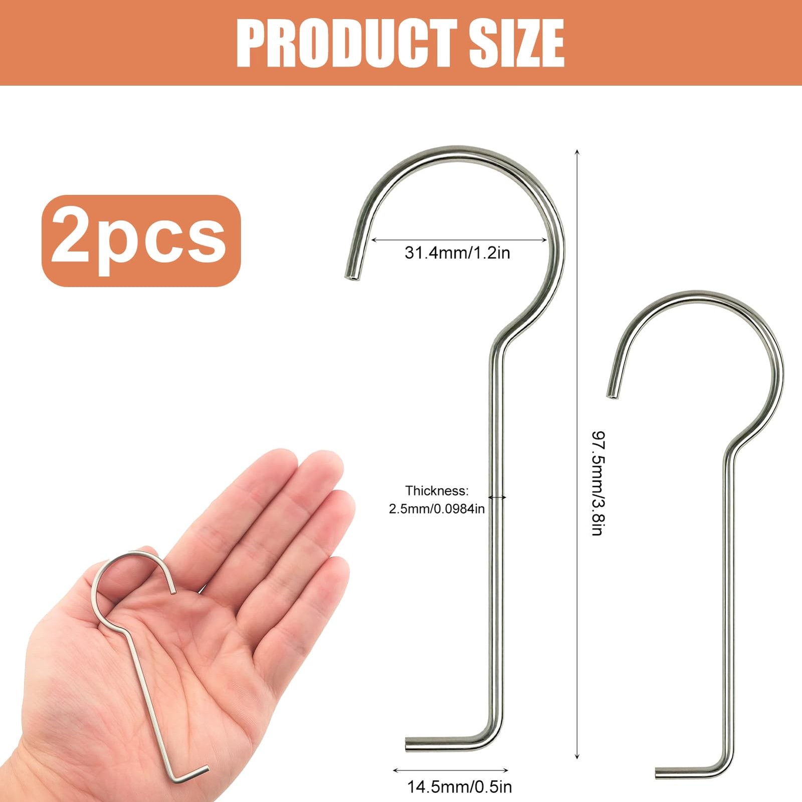 2 Pack Drain Lifting Hook, Stainless Steel Drain Wrench Lifting Hook, Drain Grid…