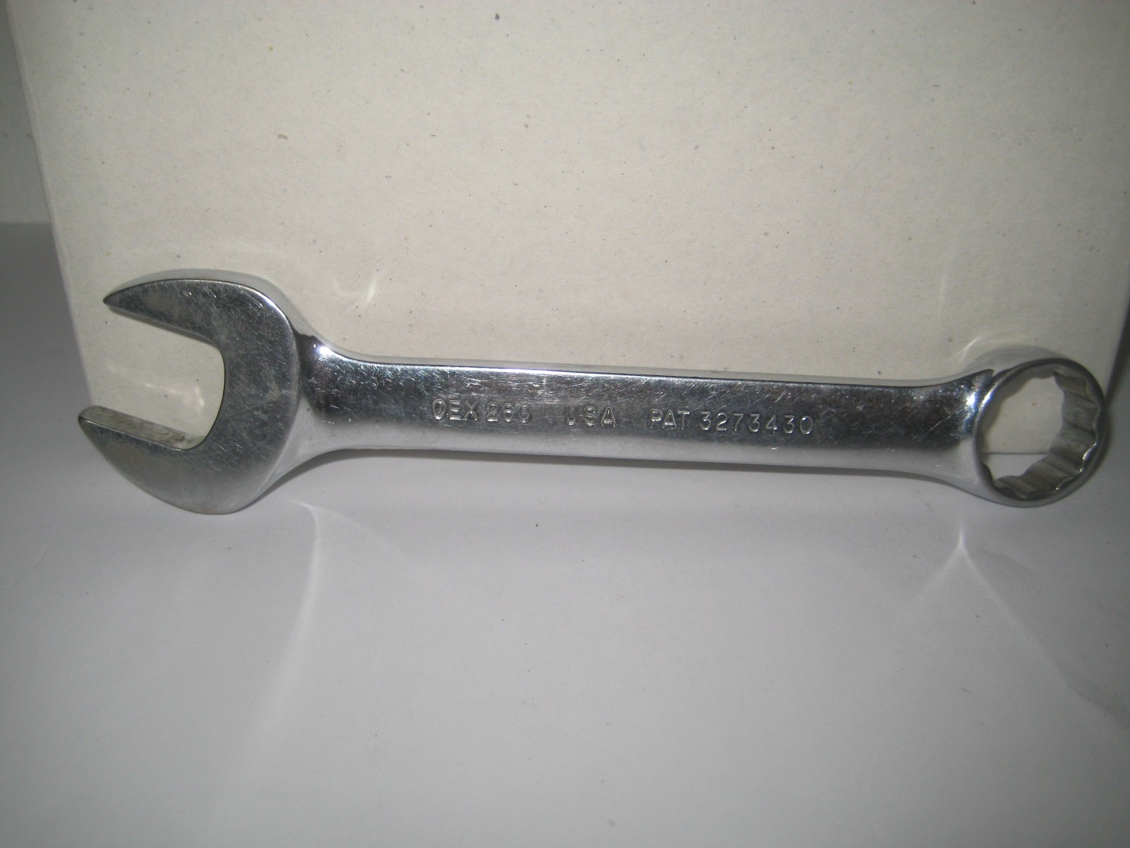 Vintage Snap On Tools OEX260 Short Chrome Combination Wrench 13/16” 12PT SAE