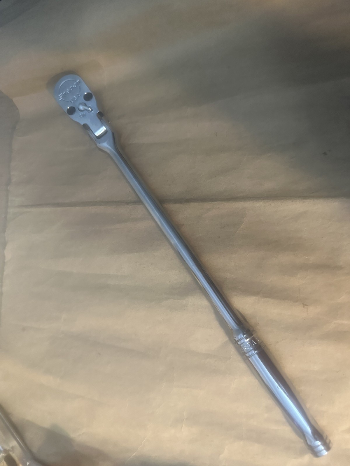 *NEW* SNAP-ON TOOLS 1/2″ DR FLEX HEAD LONG HANDLE FINE TOOTH RATCHET SF80A USA