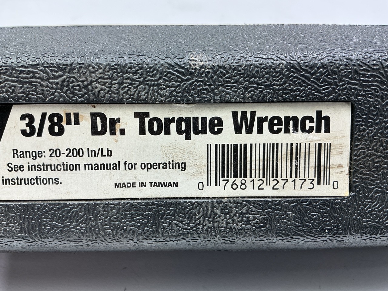 USED #8 – OEM Tools 27173 3/8″ Drive Click Style Torque Wrench 20-200 Inch/Lbs.