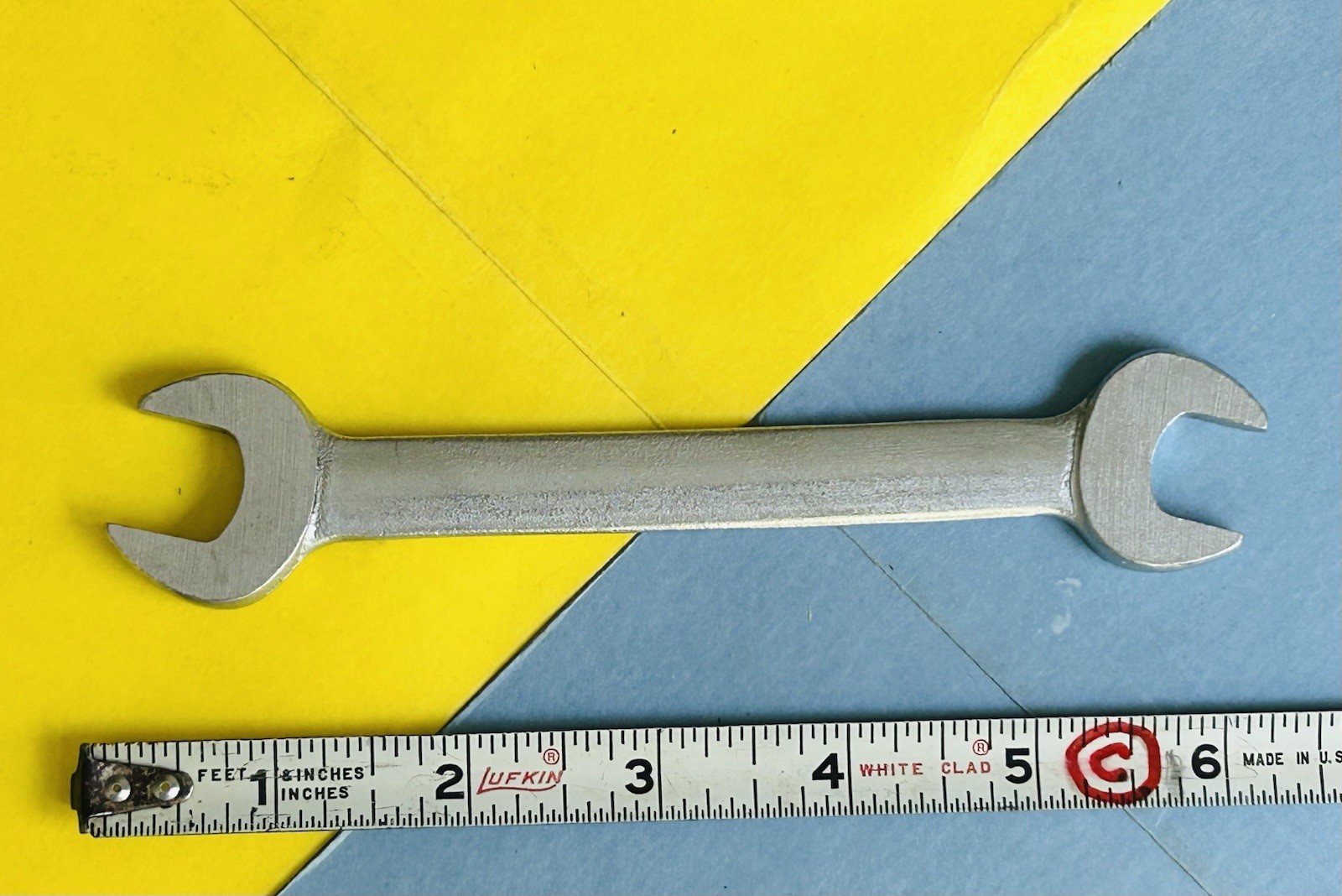 Vtg 1964-73 PORSCHE DROP FORGED STEEL OPEN END WRENCH 14 x 15 mm 356 911 Germany