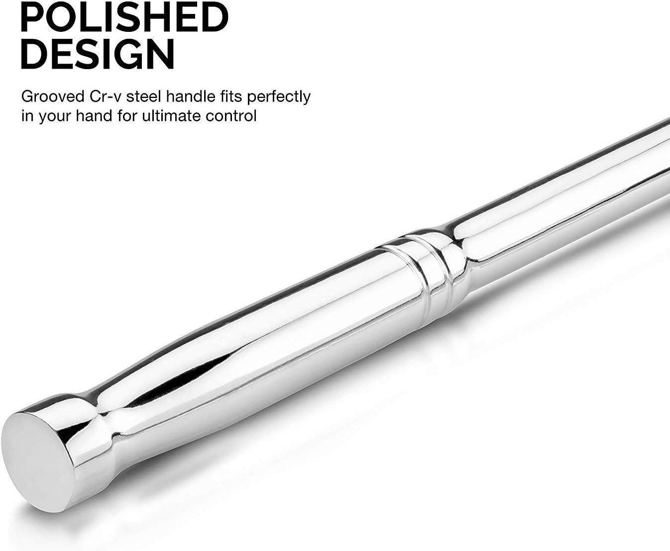 Neiko 00339A 3/8-Inch-Drive Premium Breaker Bar, 12 Inches 12″ Length, Chrome