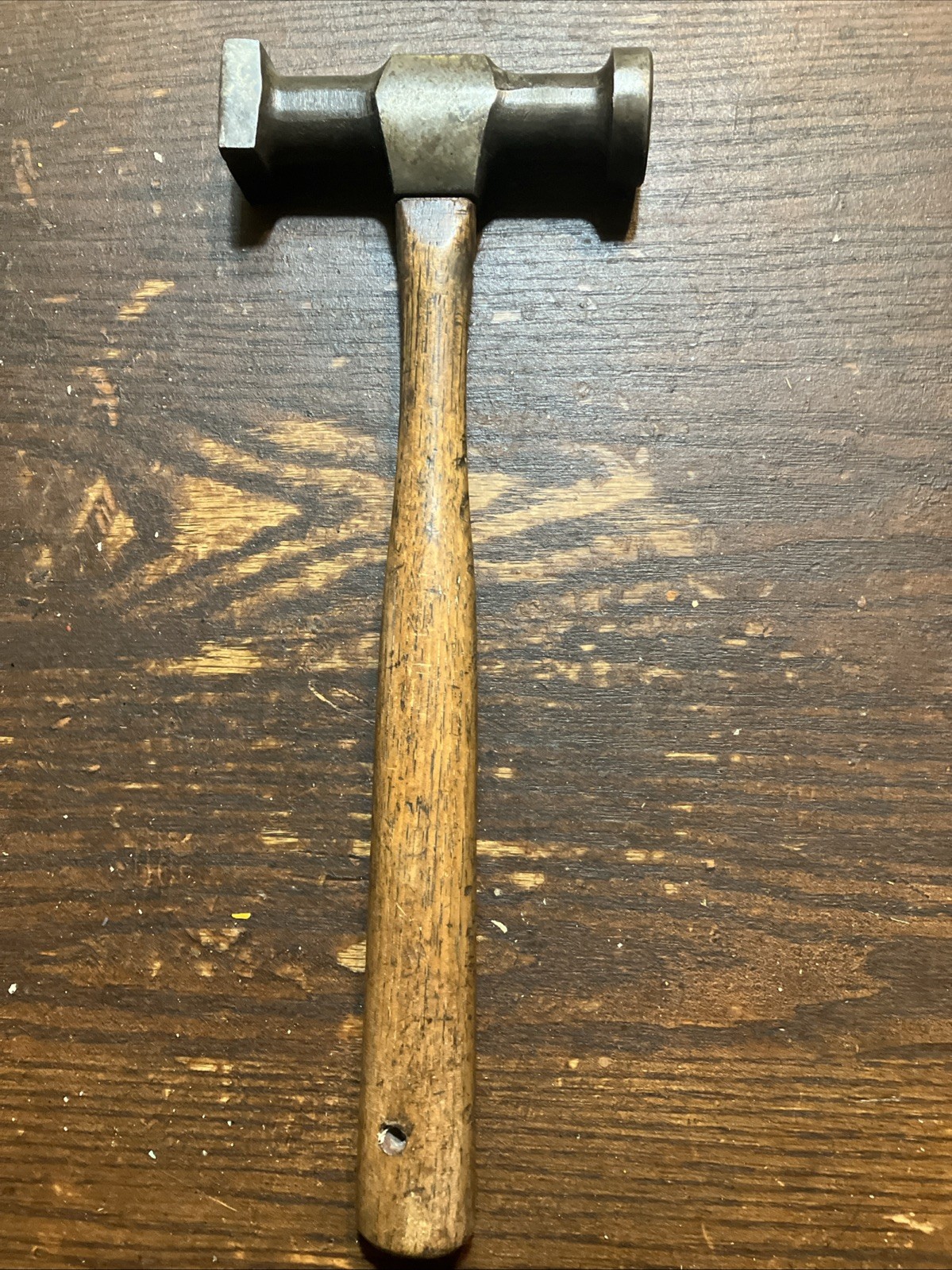 VINTAGE STANLEY AUTO BODY REPAIR ROUND FACE BUMPING SHRINKING HAMMER