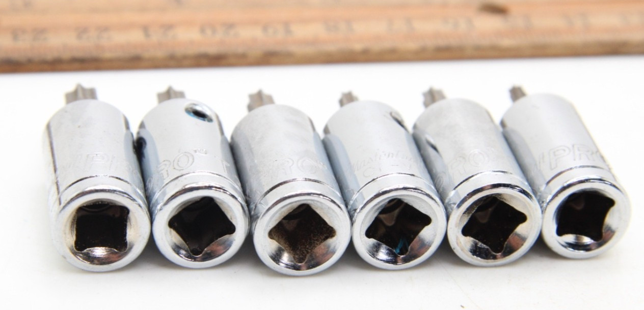 MasterCraft Pro 6 Piece 1/4″ Drive Torx Sockets USA