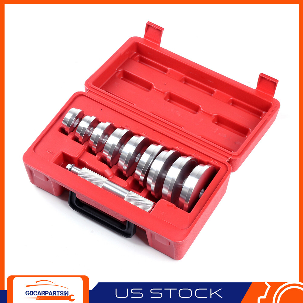 10X BEARING RACE AND SEAL INSTALL DRIVER WHEEL AXLE 9 DISCS COLLAR AXLE TOOLS