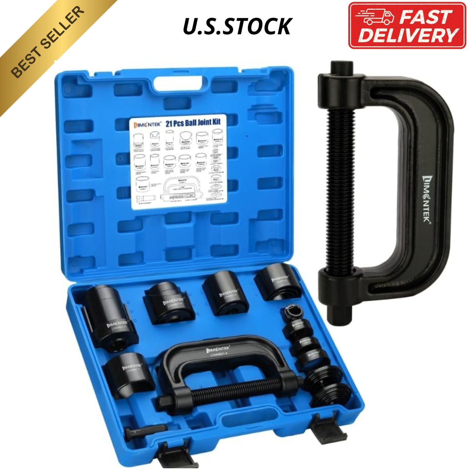 NEW Ball Joint Press Kit 21pcs C Frame Removal Tool 2WD 4WD Car Truck