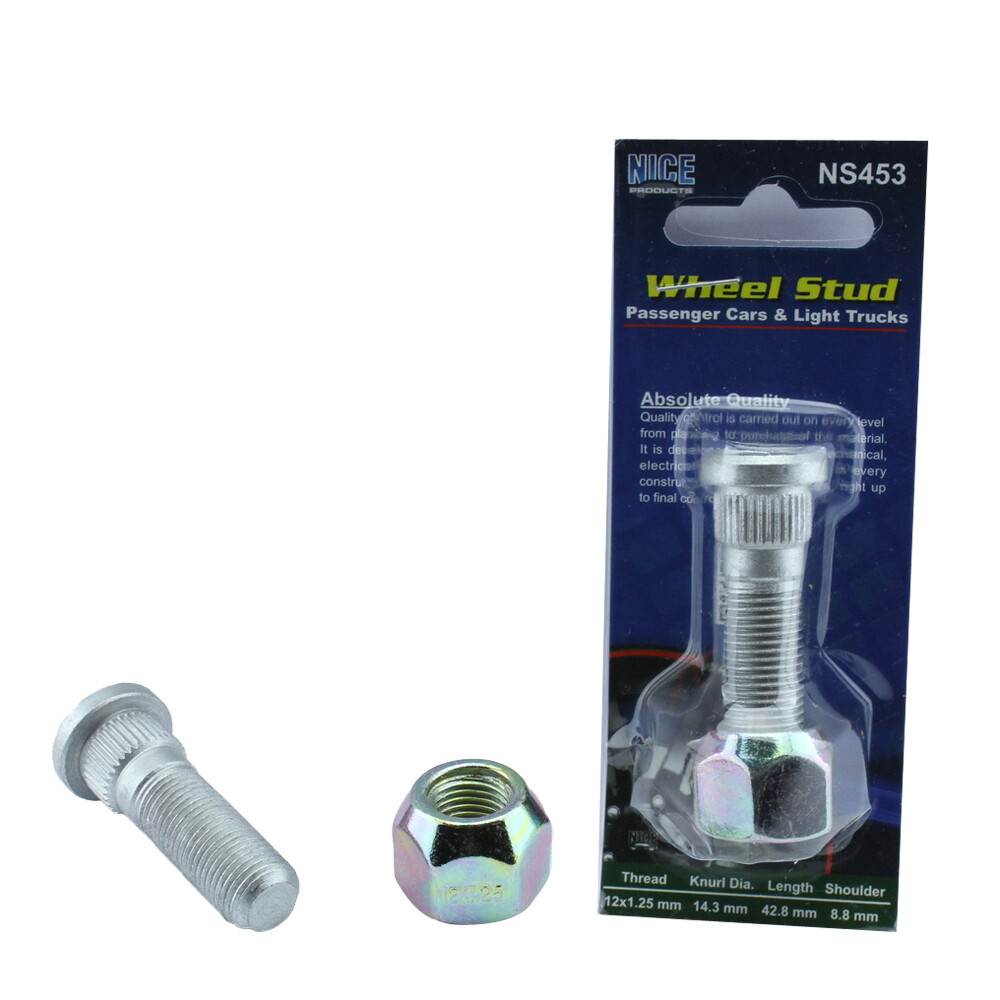 Nice Wheel Stud & Nut for Nissan Maxima A32 1/1995-8/1998 Front NS453 x1