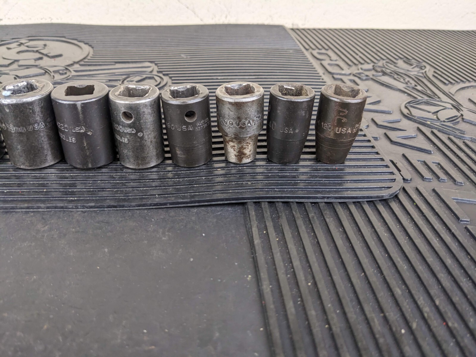 #bg155 Snap-On 14pc 1/2″ Drive 6pt SAE Shallow Impact Socket Set