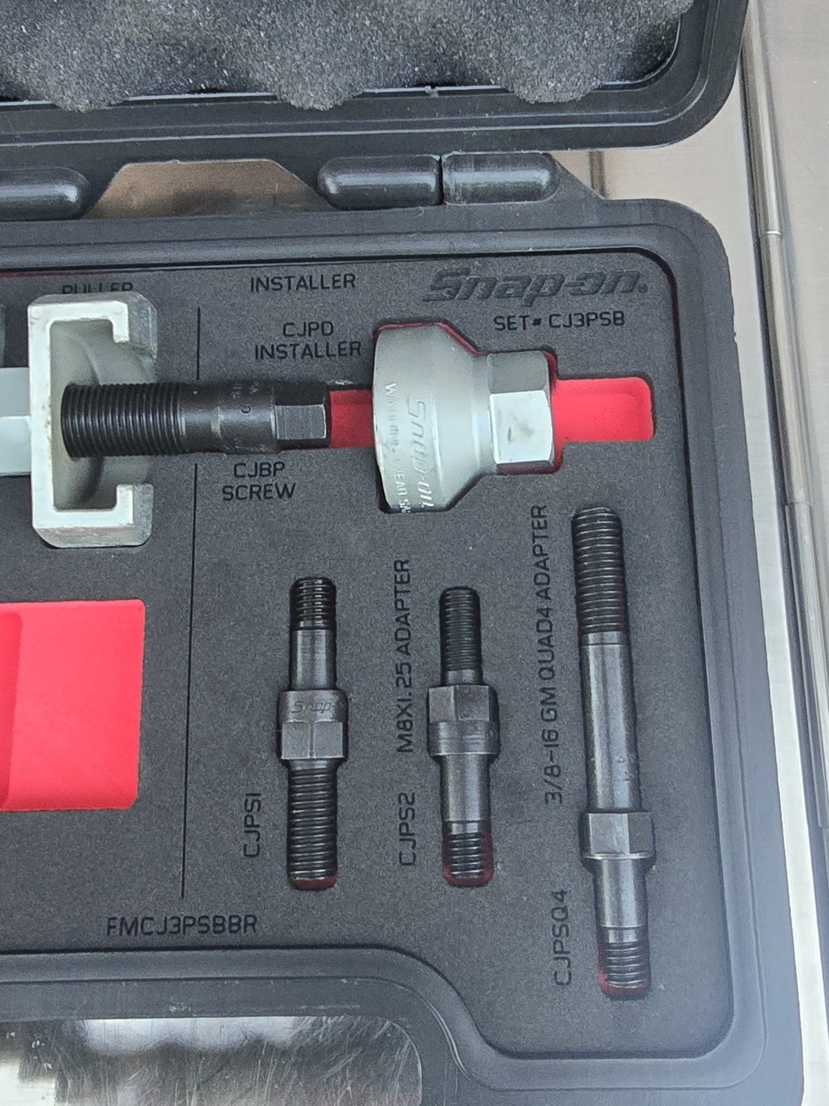 Snap on CJ3PSB Power Steering Puller Set In Foam Lined Case